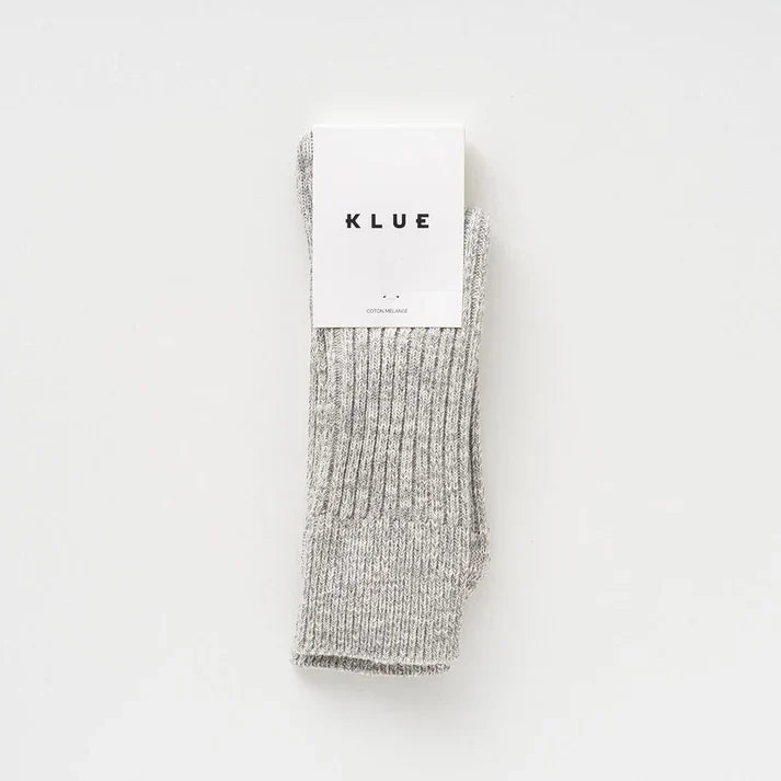KLUE men's cotton melange socks blue - Blue - UK 7.5-11