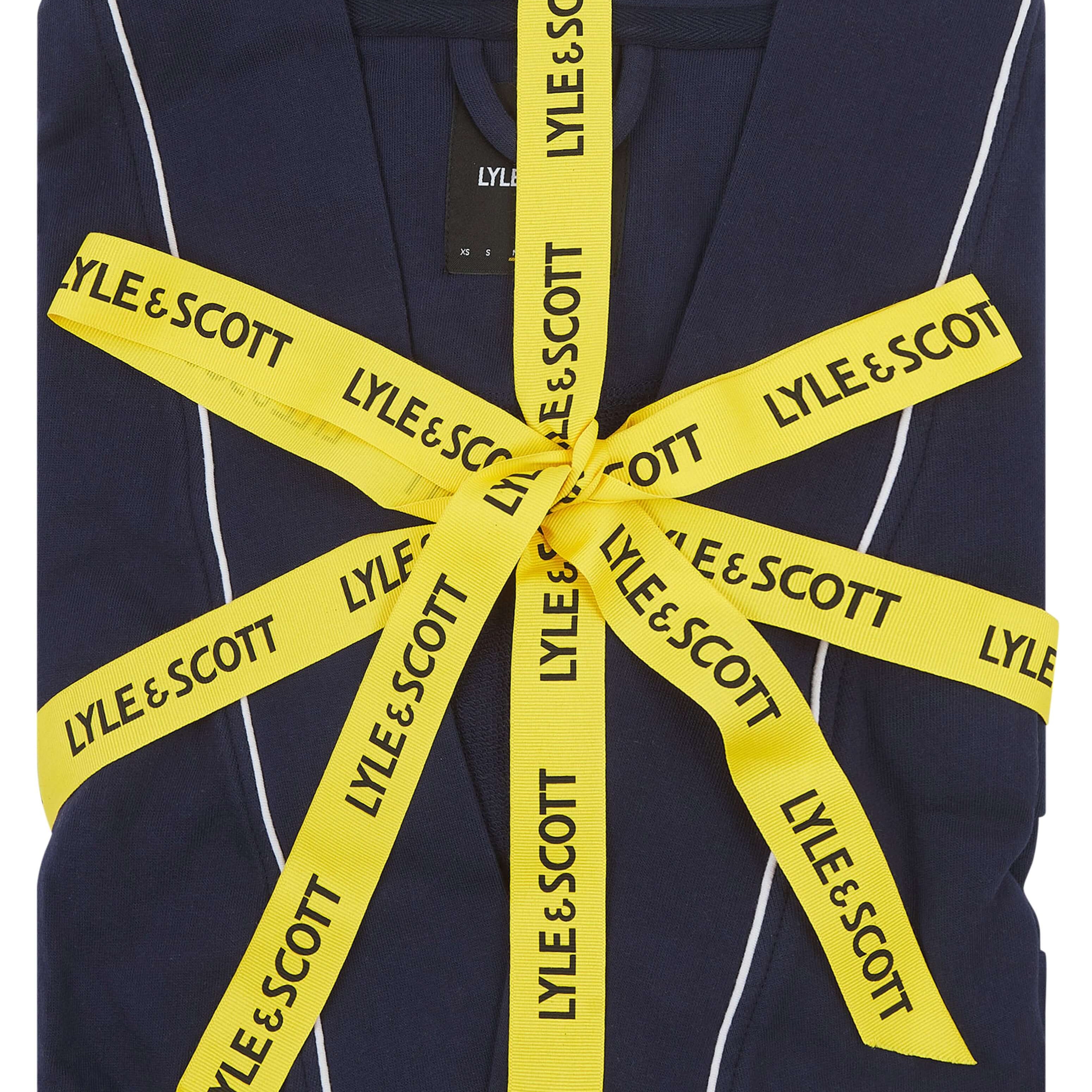 Lyle & Scott Men’s Kobe Classic Kimono Bathrobe - Peacoat