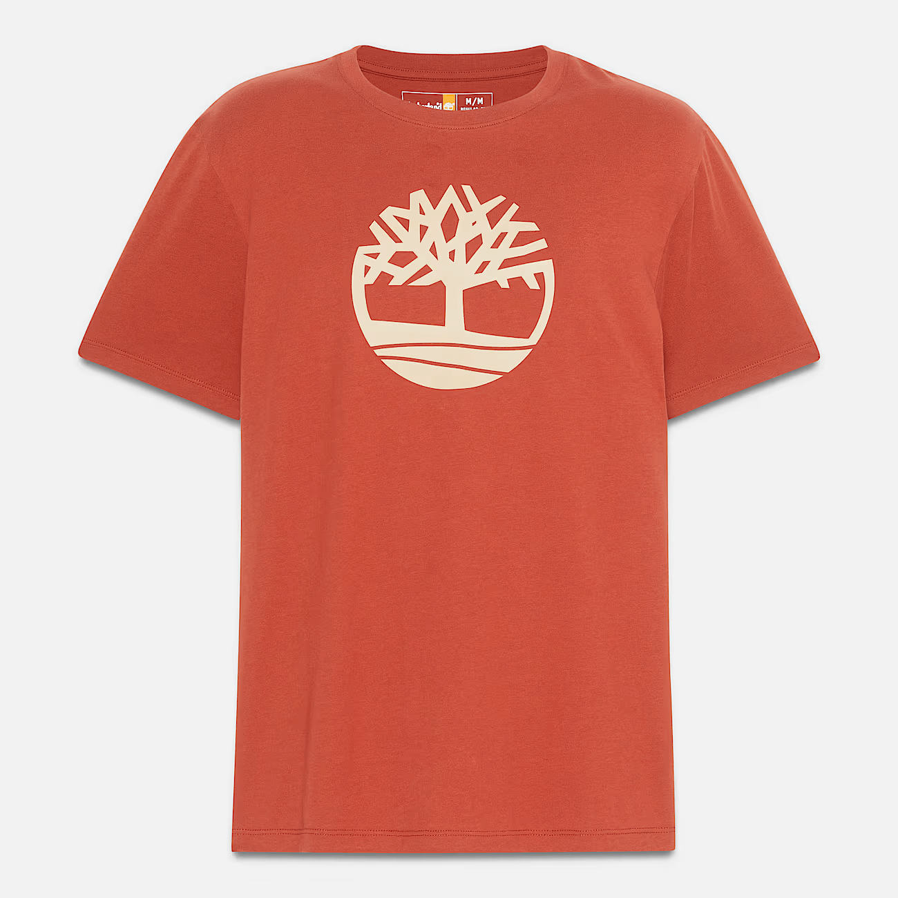 Timberland Kennebec River Tree Logo T-Shirt for Men - Red | 100% Cotton