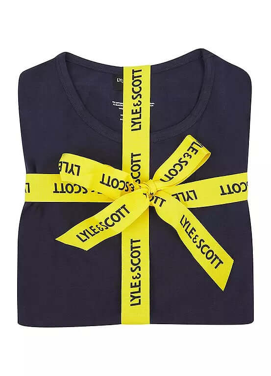 Lyle & Scott Kyle Shorts Lounge Set - Peacoat / Ruby Wine