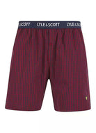 Lyle & Scott Kyle Shorts Lounge Set - Peacoat / Ruby Wine
