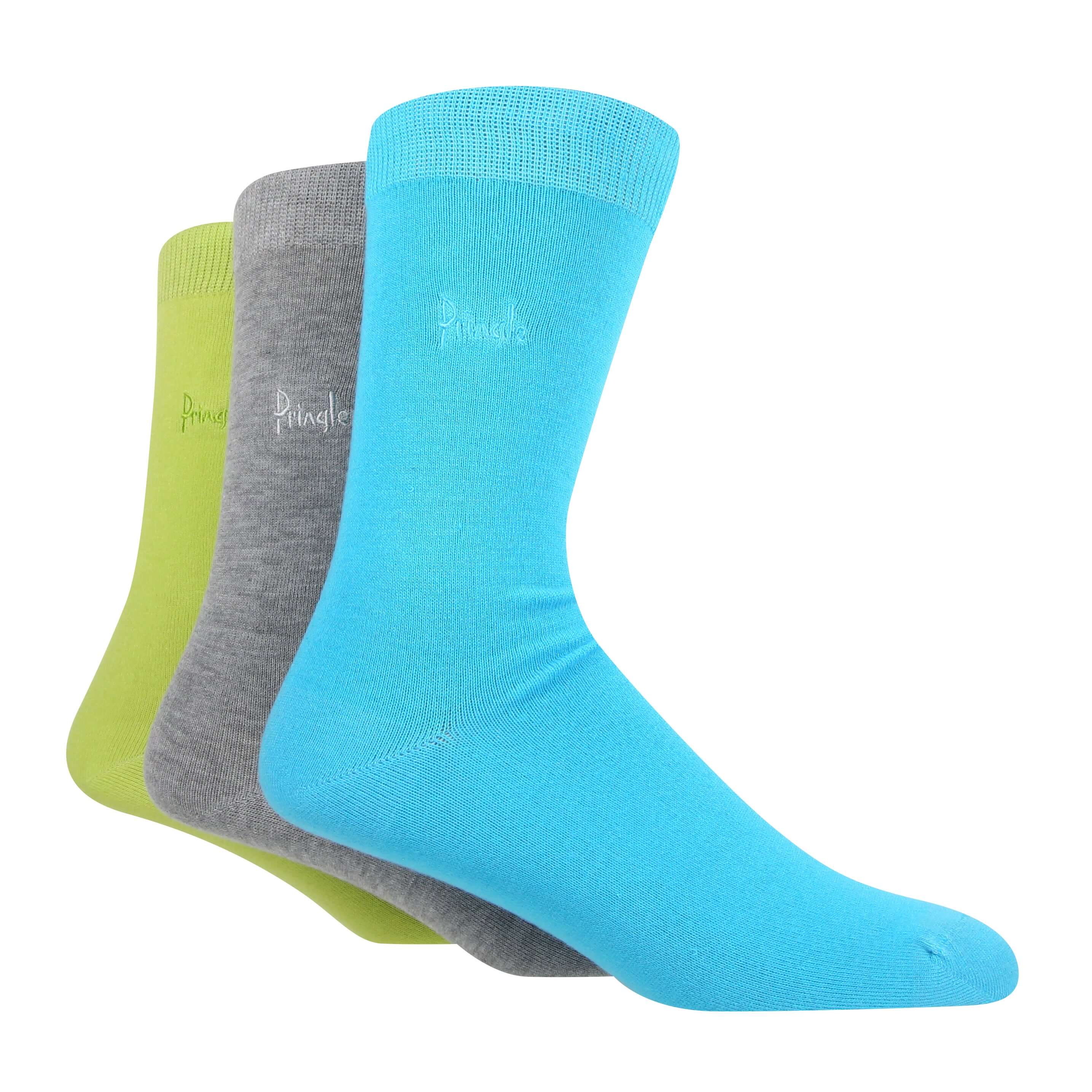 Pringle 3 Pair Men's Plain Rupert Bamboo Socks