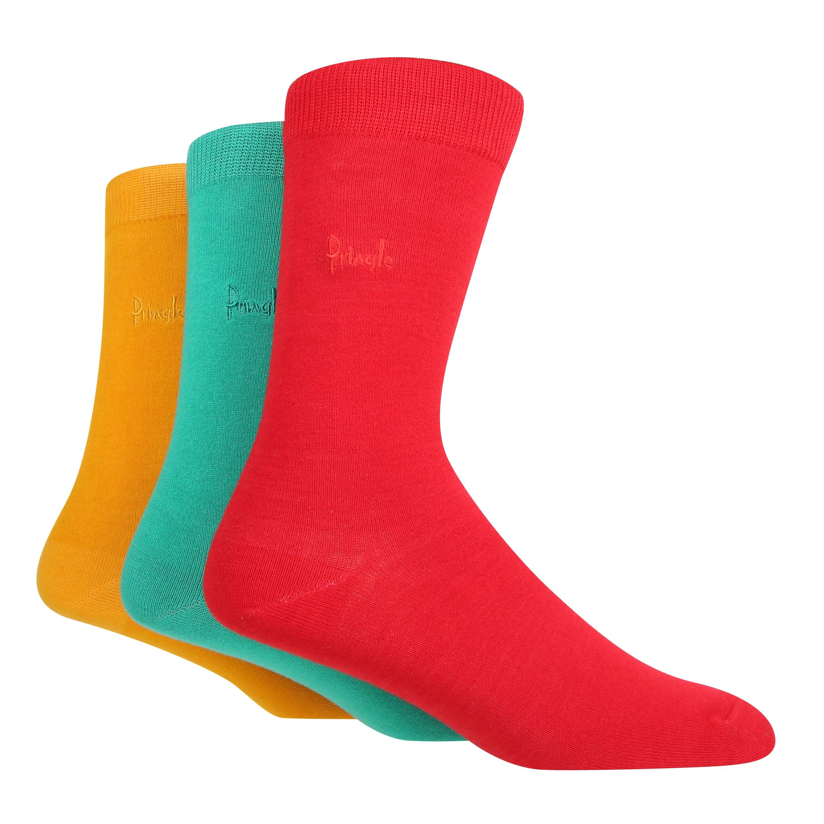 Pringle 3 Pair Men's Plain Rupert Bamboo Socks