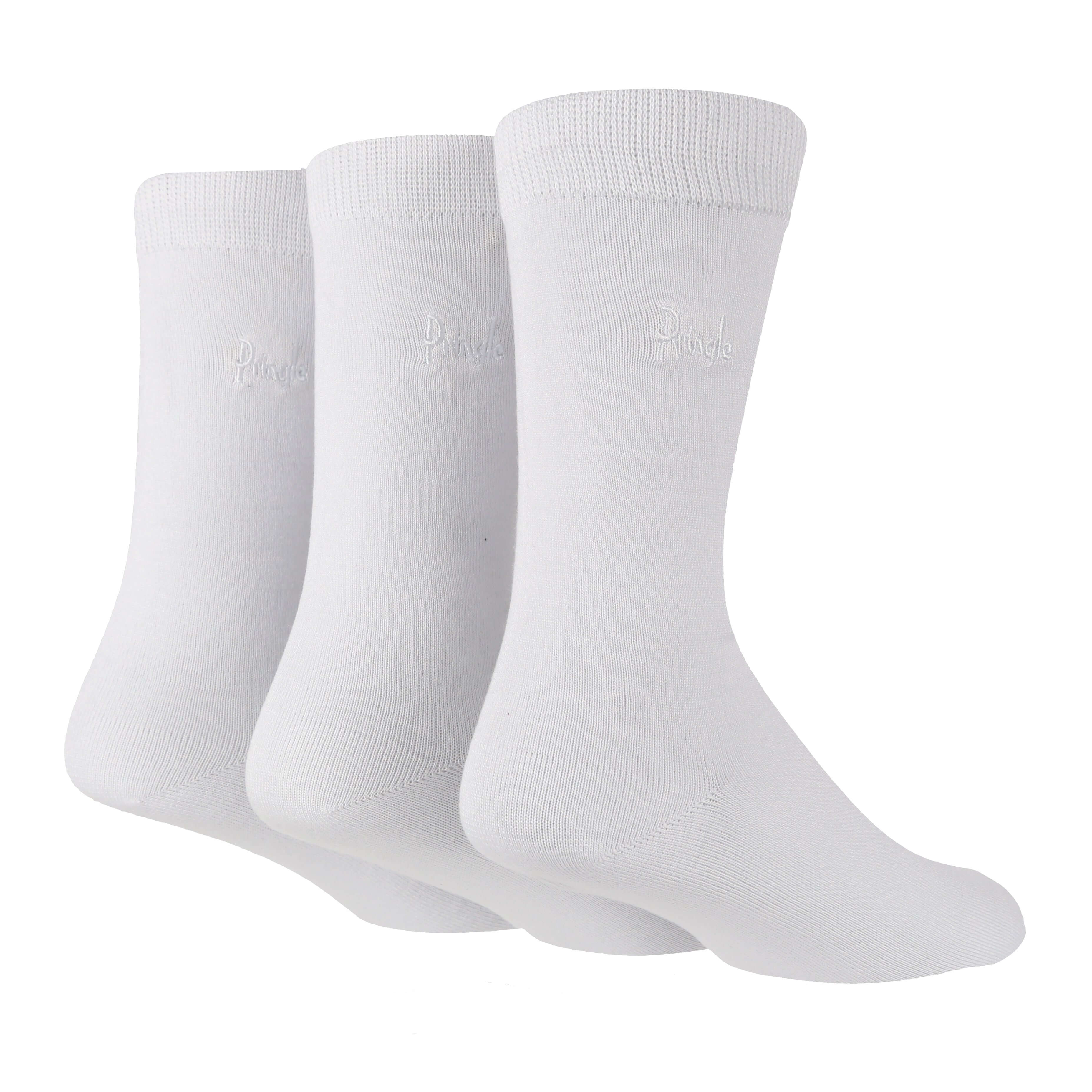 Pringle 3 Pair Men's Plain Rupert Bamboo Socks