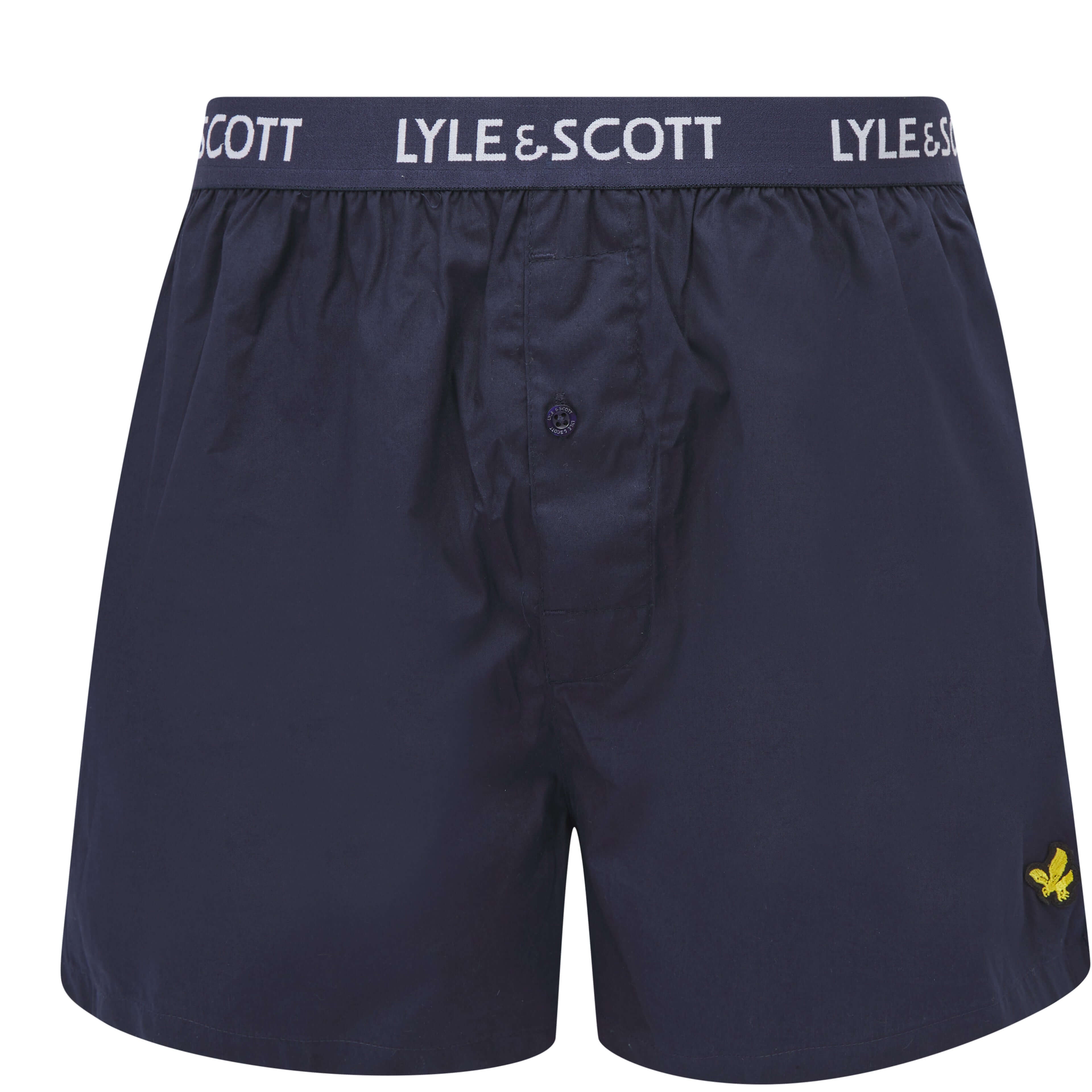 Lyle & Scott 3 Pack Men's Lenny Woven Boxers - White Stripe/Peacoat/Blue Gingham