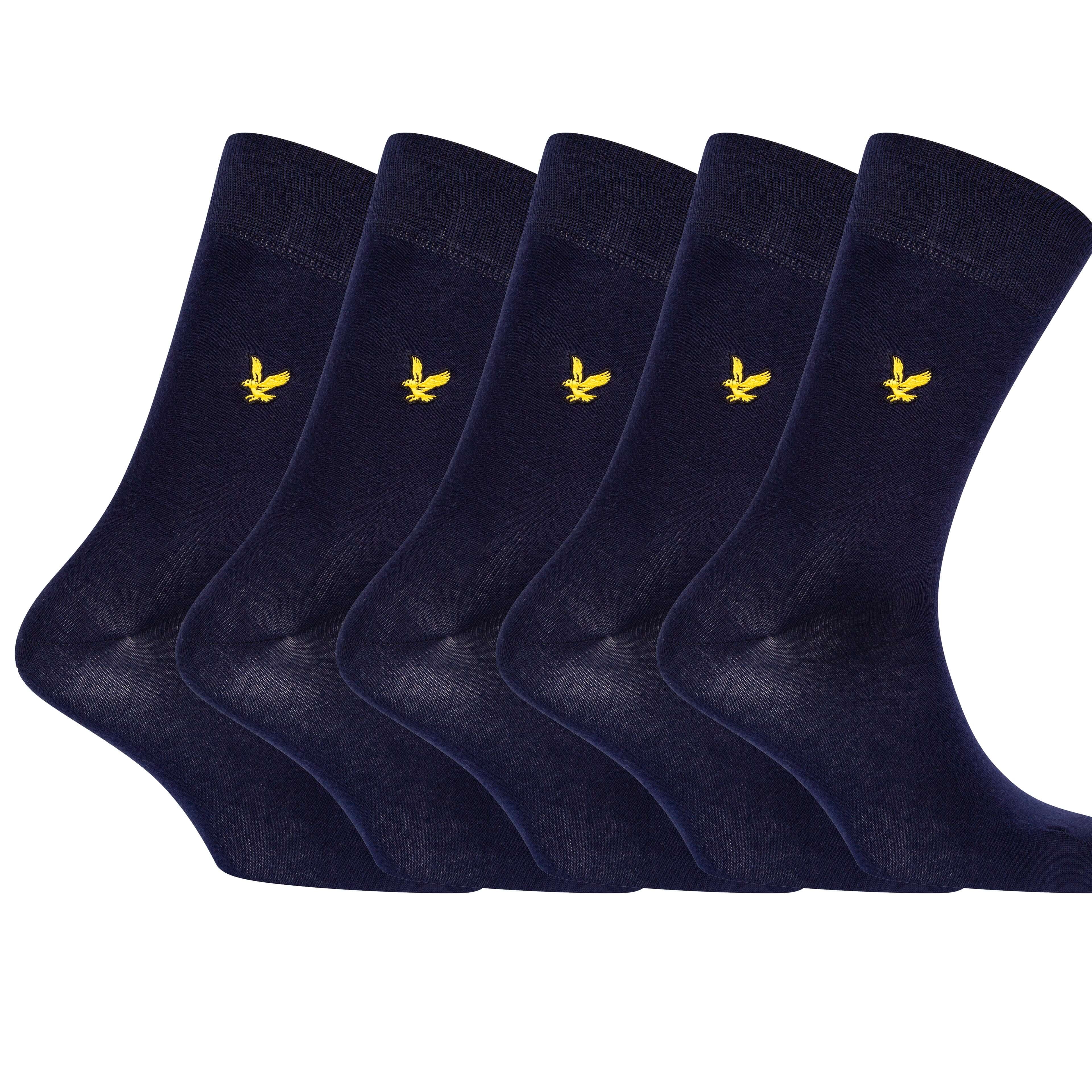 Lyle & Scott 5 Pack Dress Socks -Peacoat