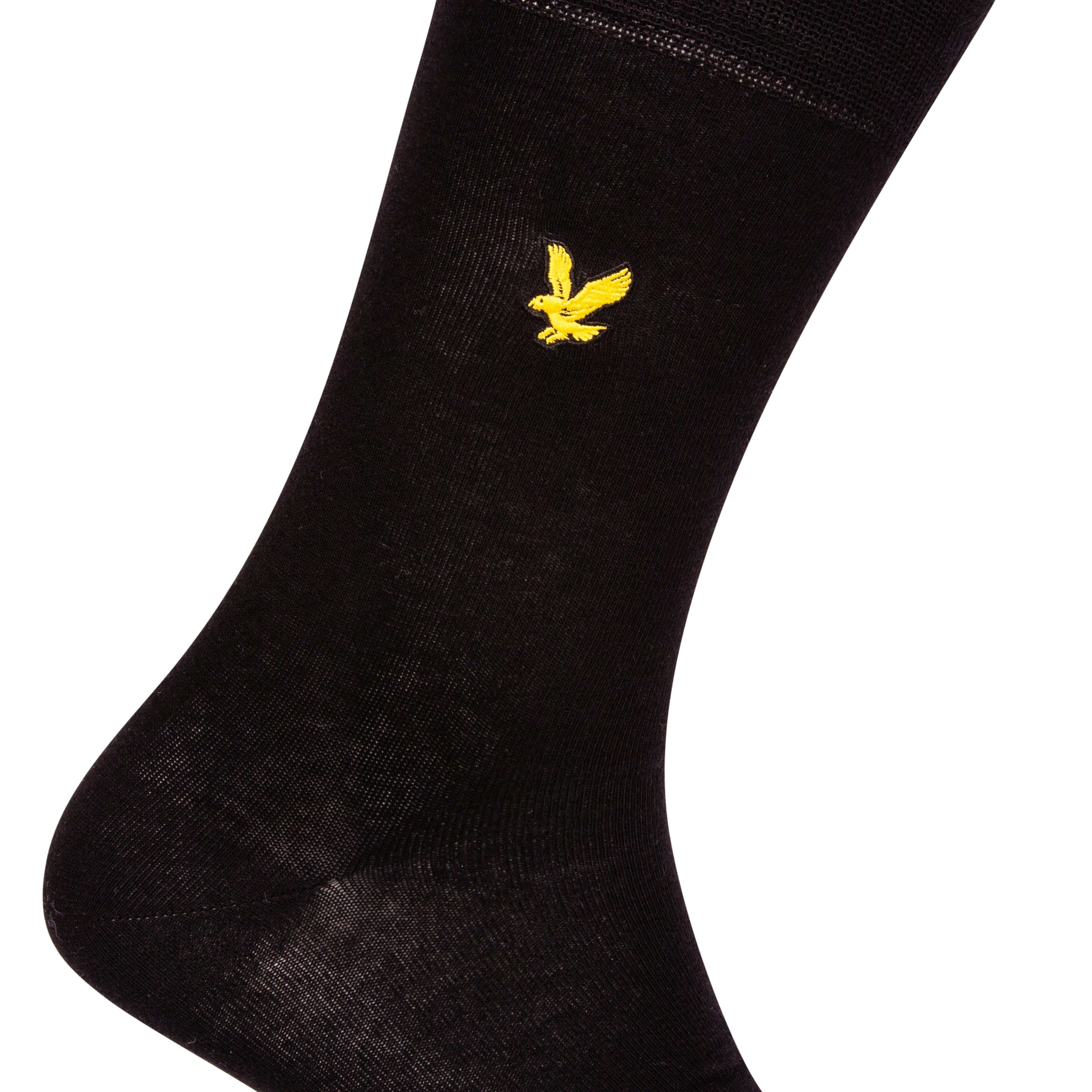 Lyle & Scott 5 Pack Dress Socks - Black