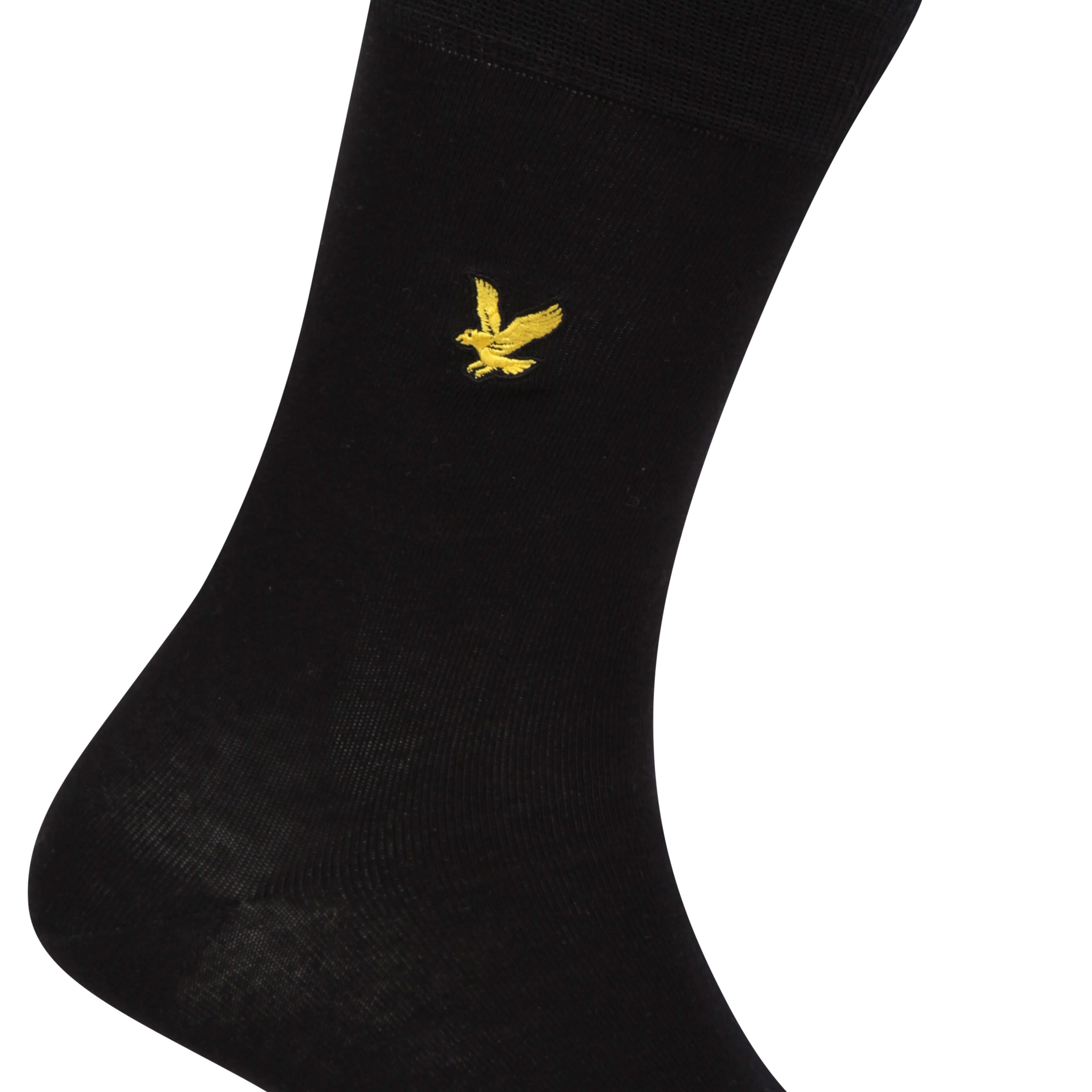 Lyle & Scott 5 Pack Dress Socks - Black/Peacoat/Grey/Charcoal