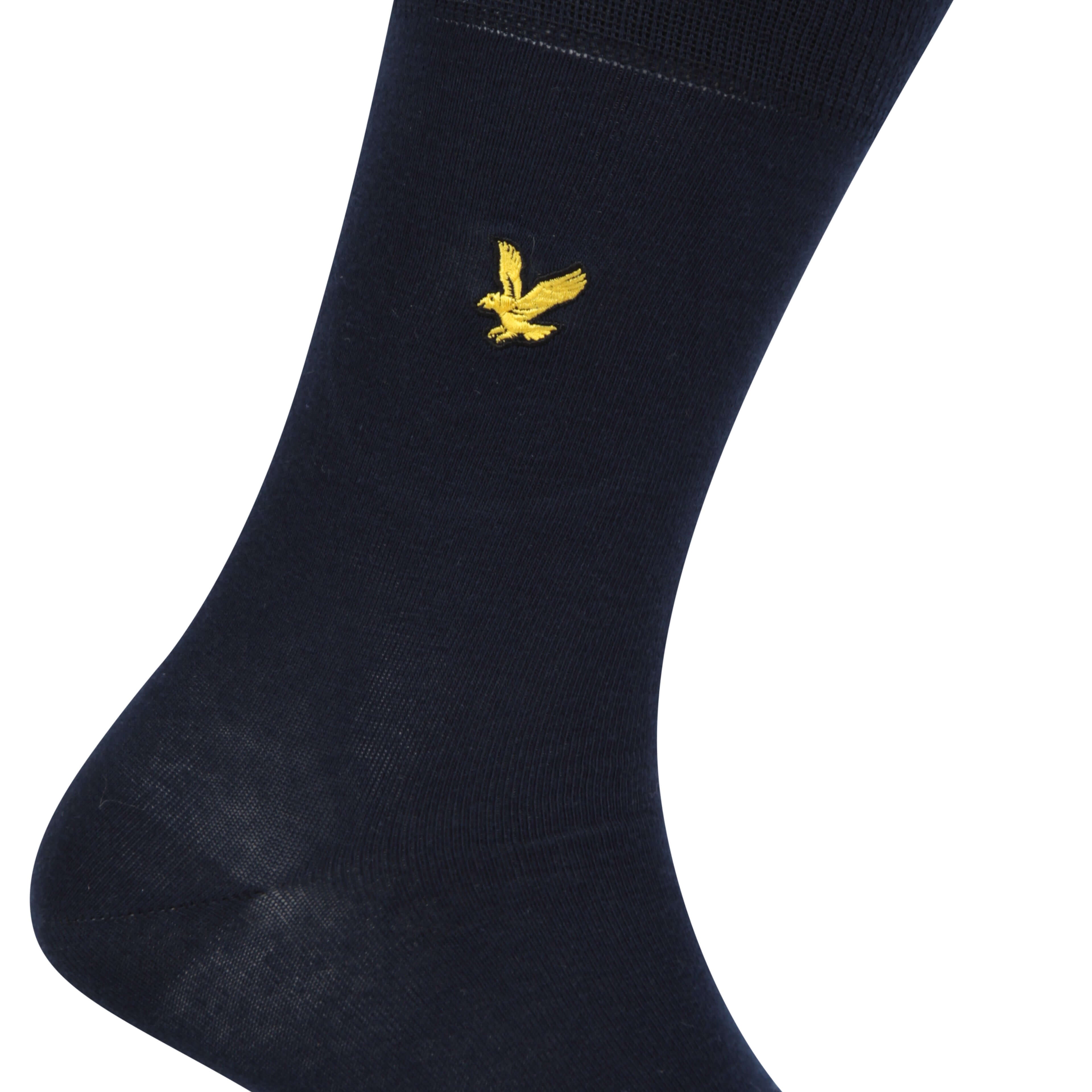 Lyle & Scott 5 Pack Dress Socks - Black/Peacoat/Grey/Charcoal