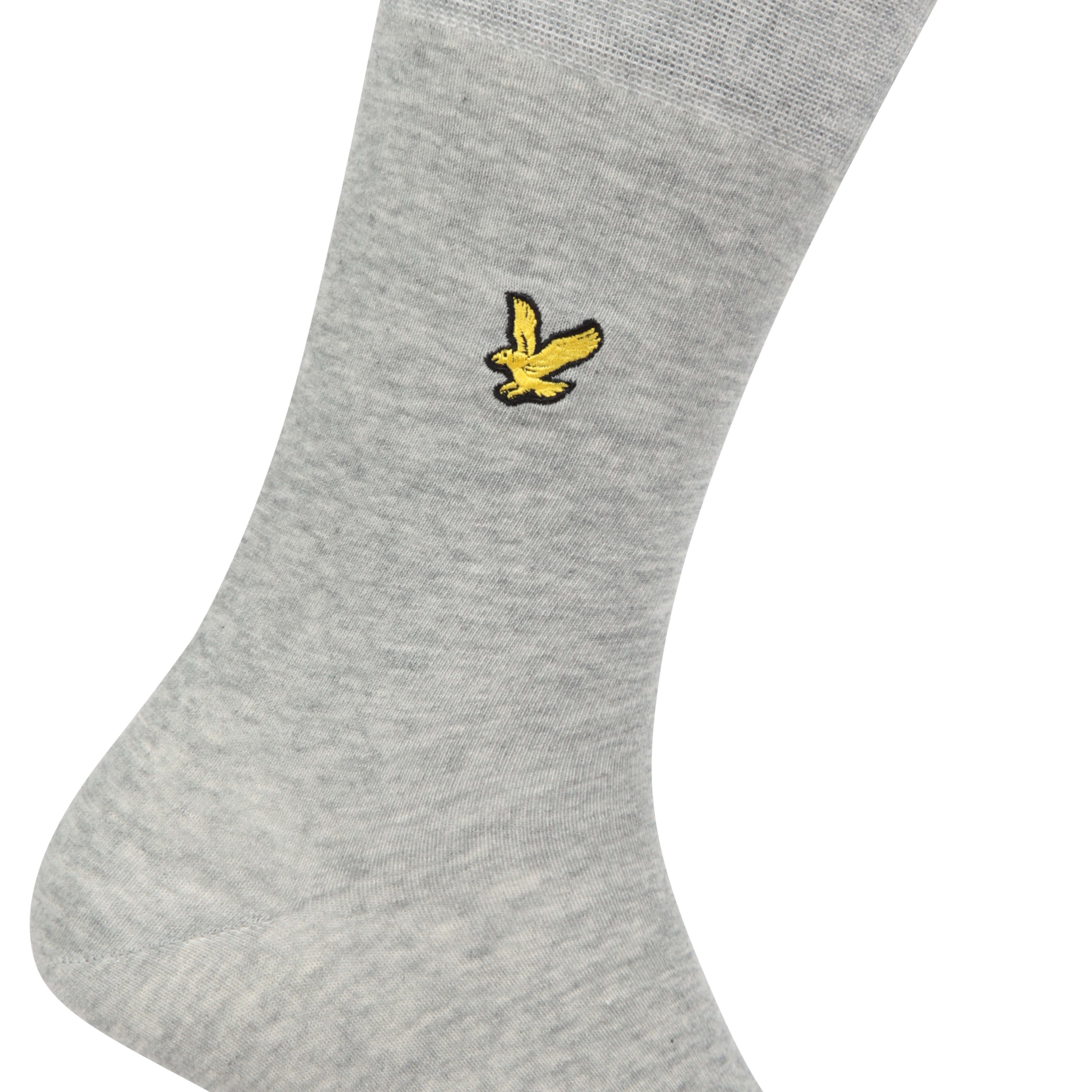 Lyle & Scott 5 Pack Dress Socks - Black/Peacoat/Grey/Charcoal