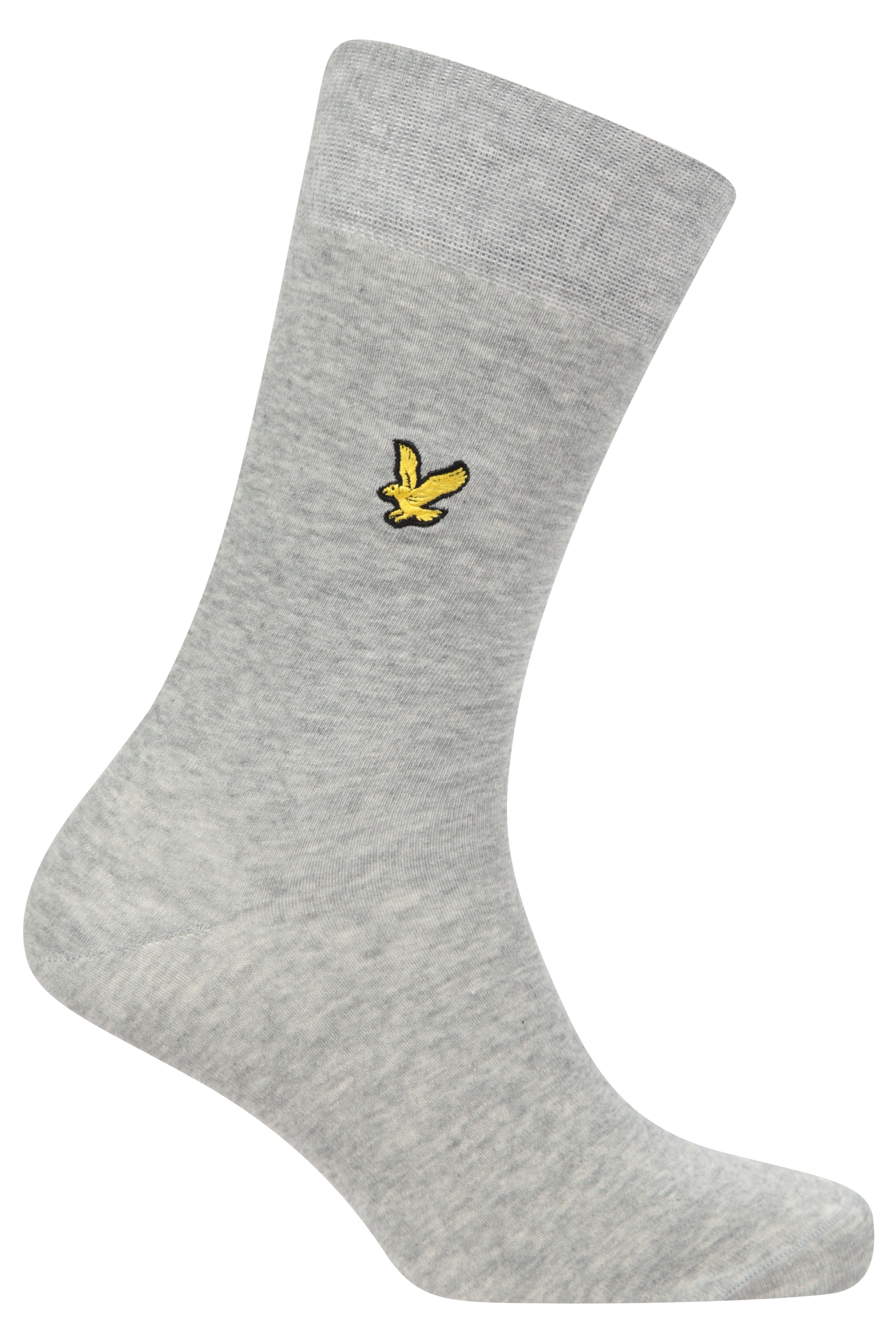 Lyle & Scott 5 Pack Dress Socks - Black/Peacoat/Grey/Charcoal