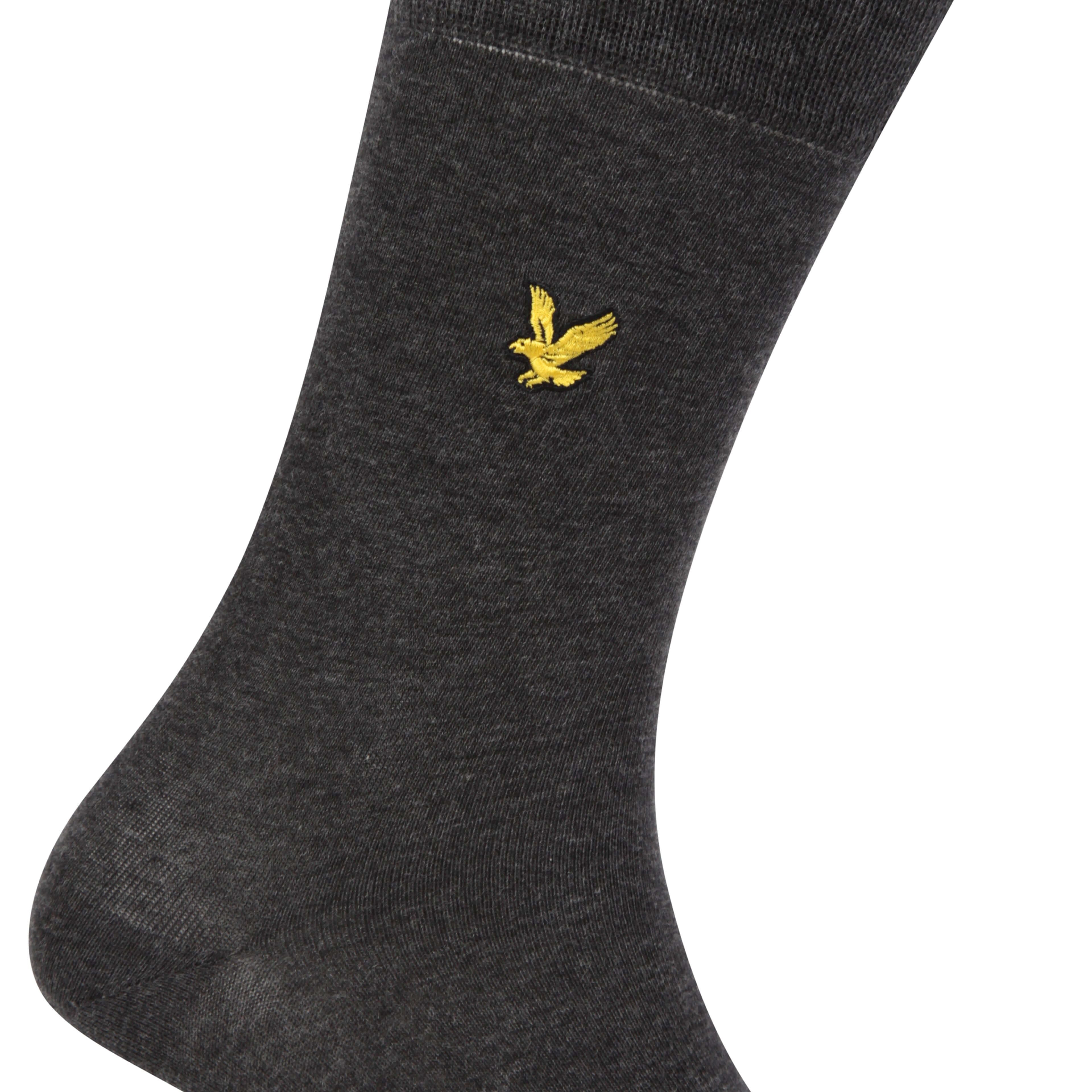 Lyle & Scott 5 Pack Dress Socks - Black/Peacoat/Grey/Charcoal