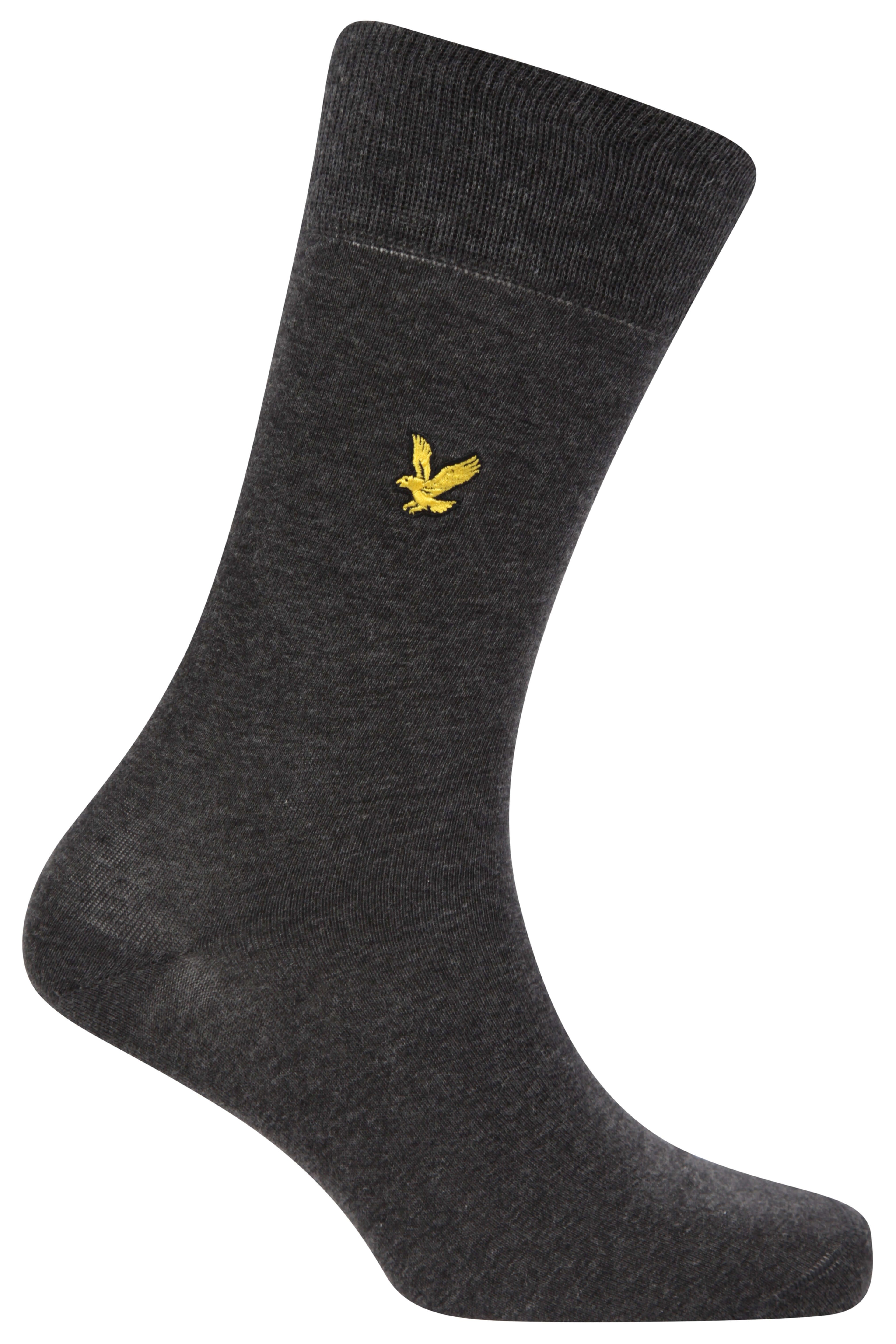 Lyle & Scott 5 Pack Dress Socks - Black/Peacoat/Grey/Charcoal