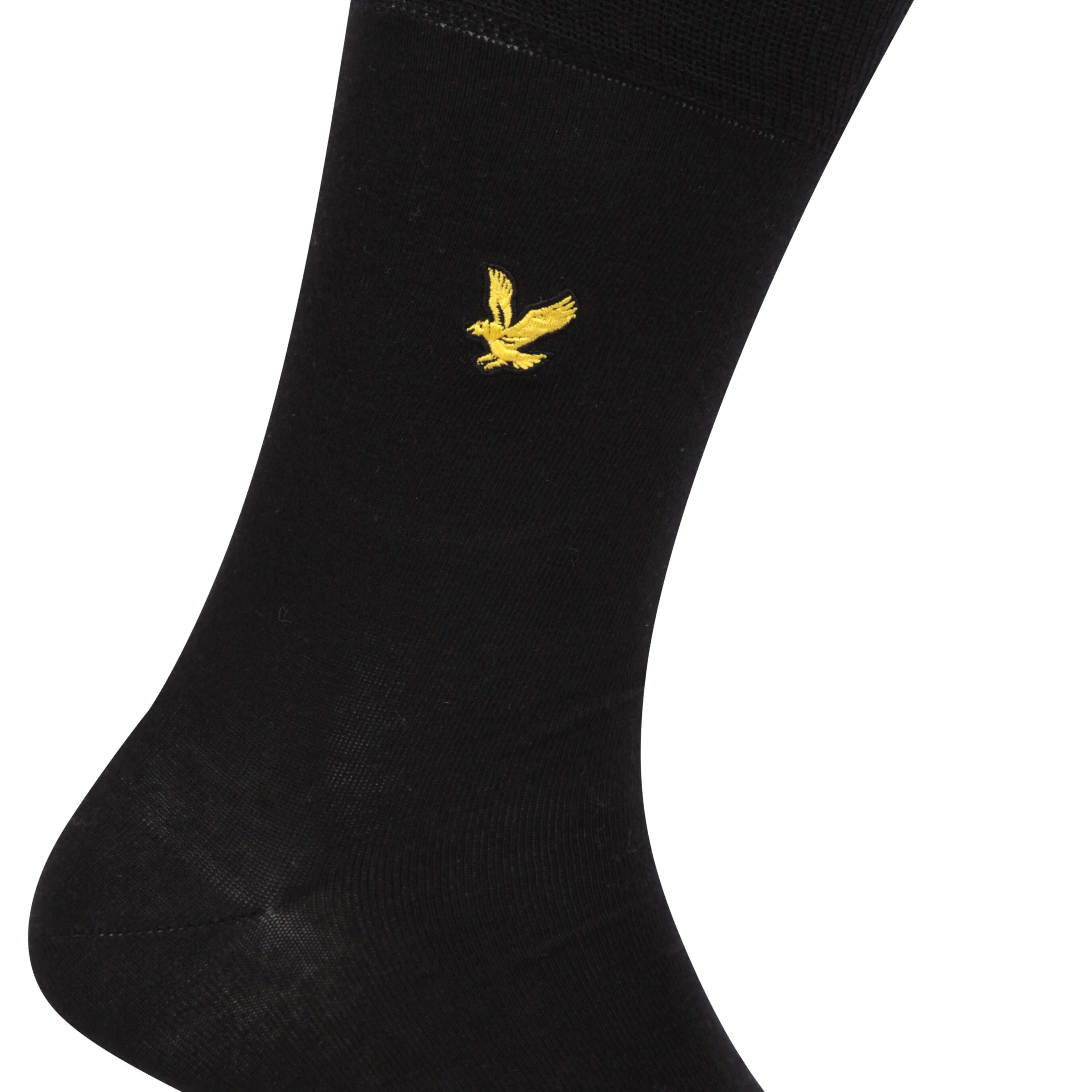 Lyle & Scott 5 Pack Dress Socks - Black/Peacoat/Grey/Charcoal