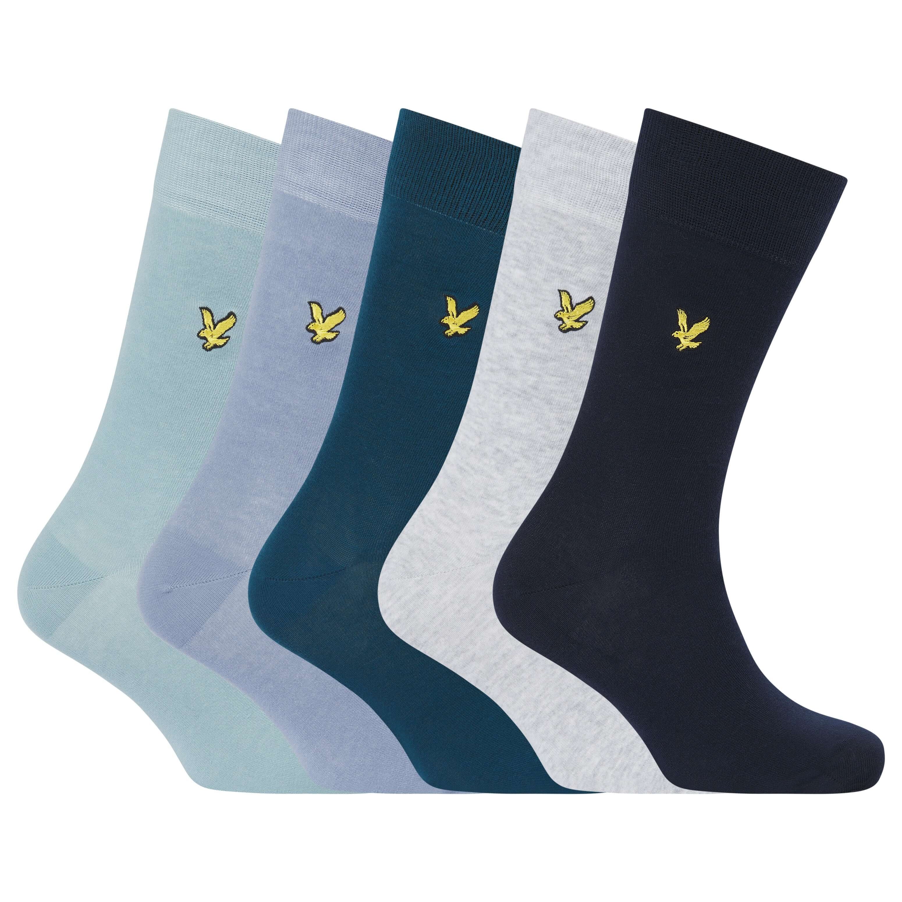 Lyle & Scott 5 Pack Dress Socks - Multi Colour