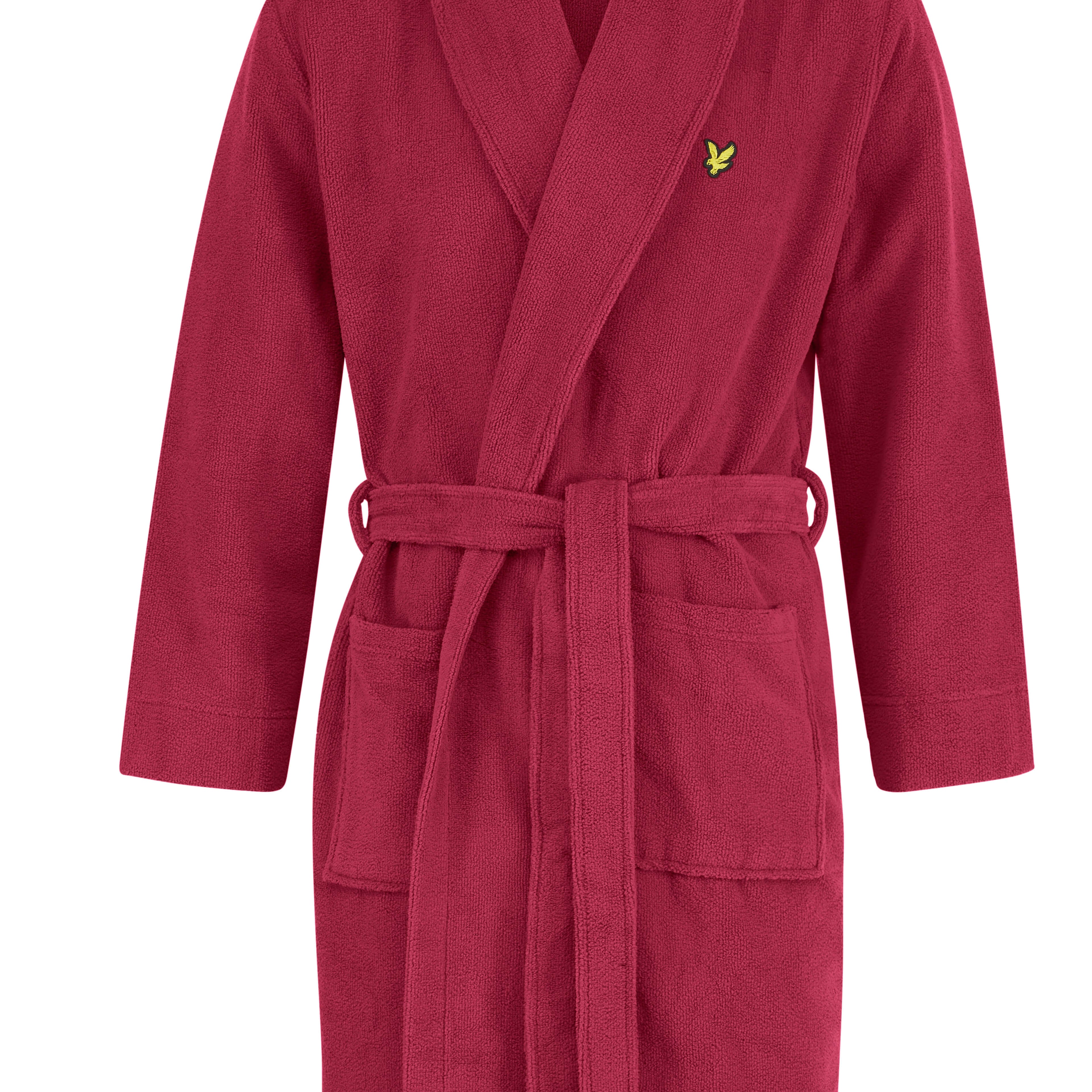 Lyle & Scott Lucas Bathrobe - Ruby Wine