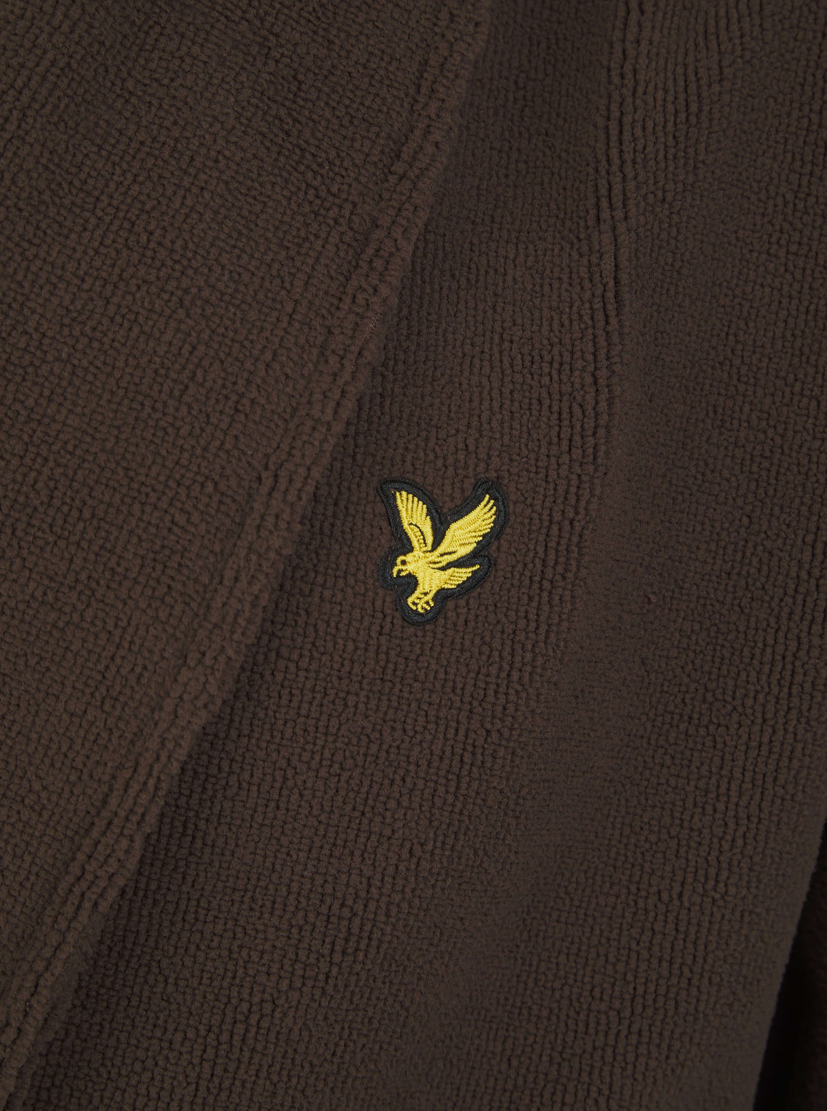 Lyle & Scott Lucas Towelling Dressing Gown Brown - Image 2