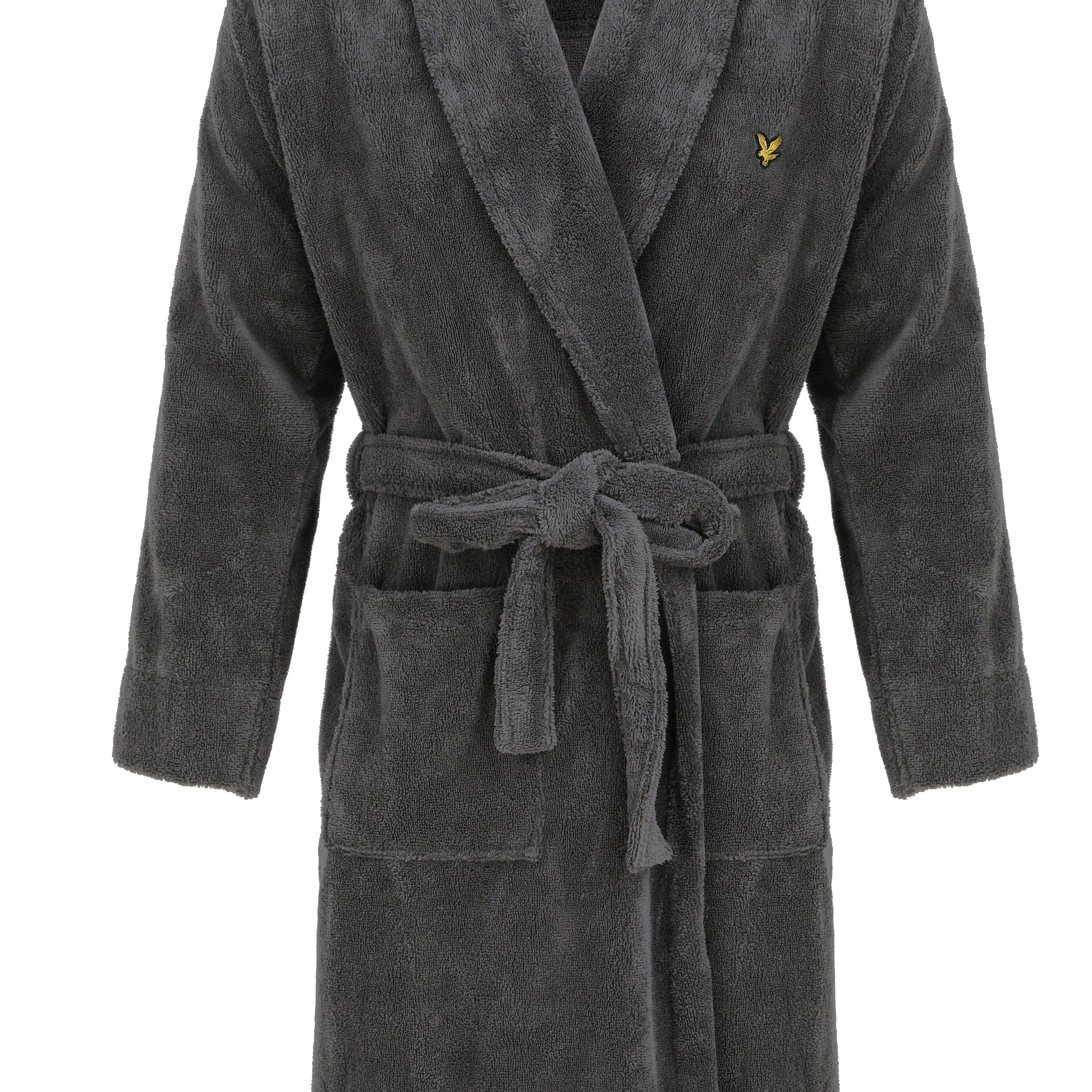 Lyle & Scott Lucas Bathrobe - Granite Grey