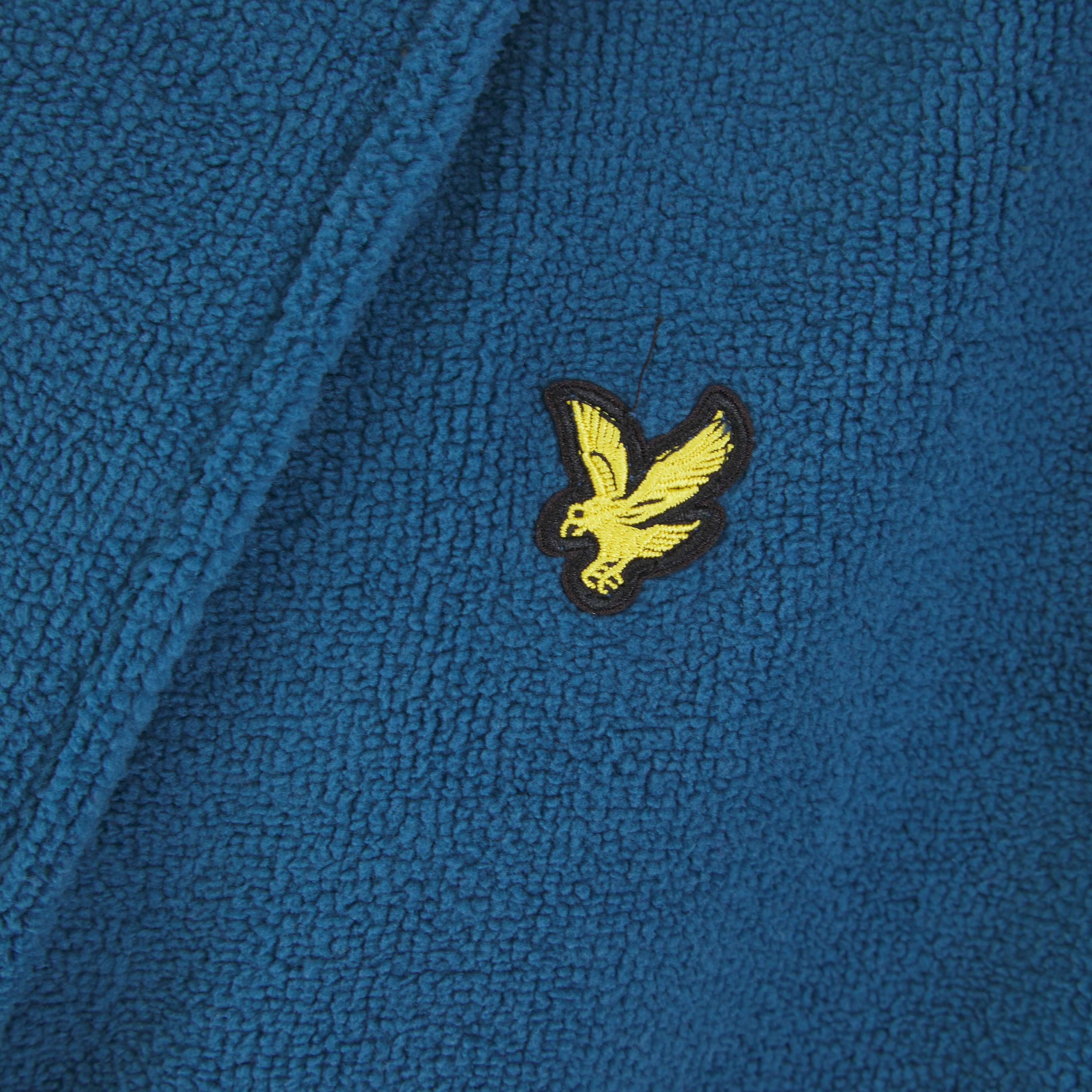 Lyle & Scott Lucas Bathrobe - Sailor Blue | Luxury Towelling Robe