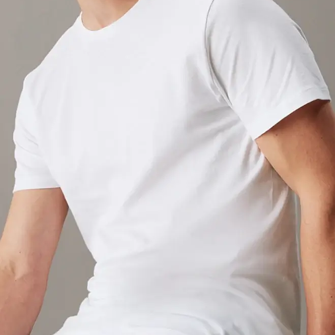 Calvin Klein Loungewear 3 Pack T-Shirts, 100 % Cotton - White