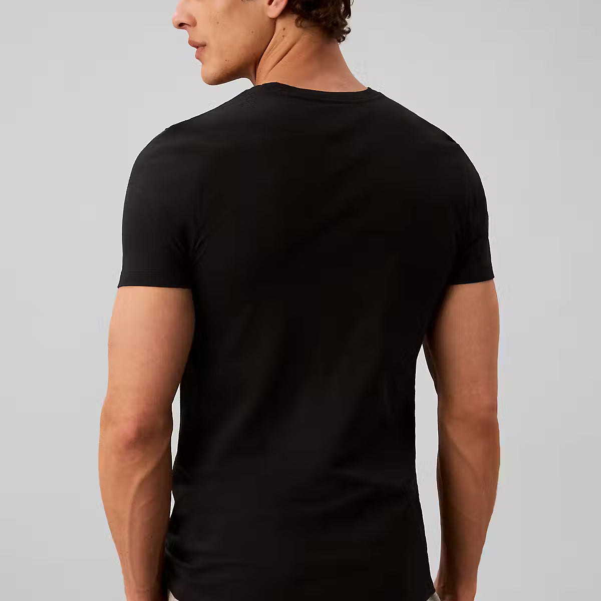 Calvin Klein Cotton Classics 3 Pack Crew Neck T-Shirts - Black / Goji Berry / Light Blue