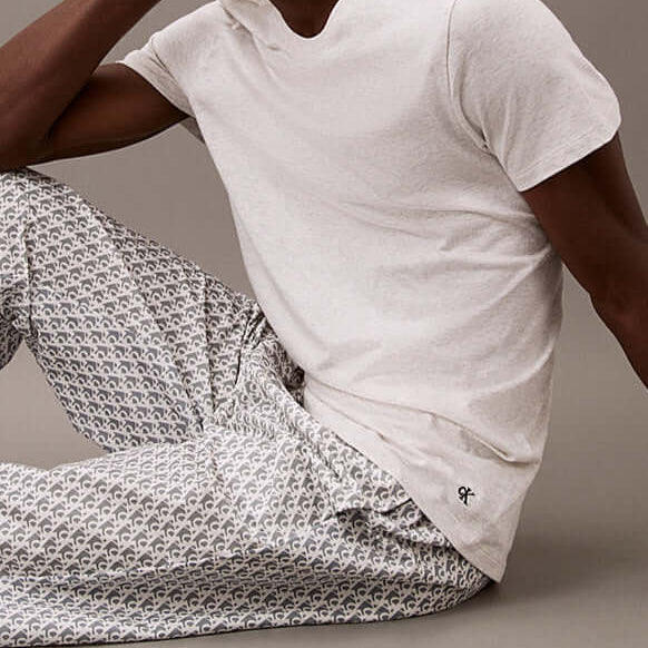 Calvin Klein Loungewear 3 Pack T-Shirts, 100 % Cotton - Navy/White/Green