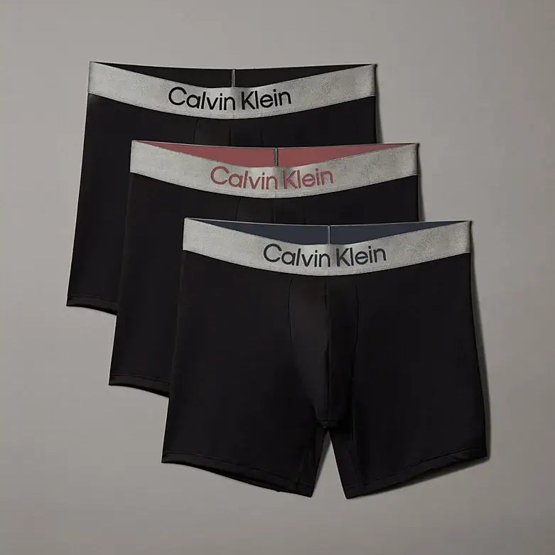 Calvin Klein 3 Pack Micro Stretch Boxer Briefs - Black, Multi