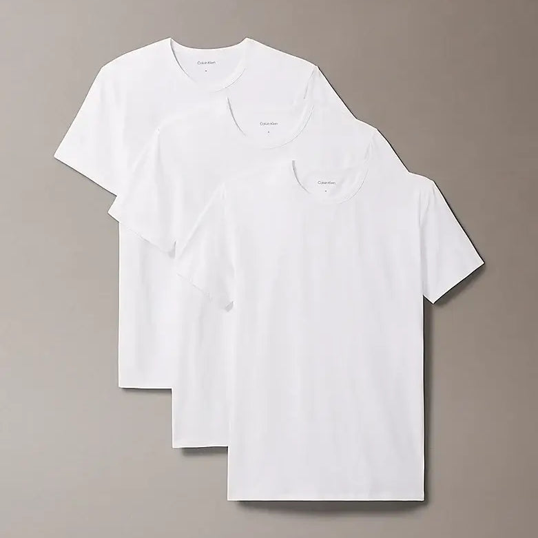 Calvin Klein 3 Pack Lounge Crew Neck T-Shirts - White