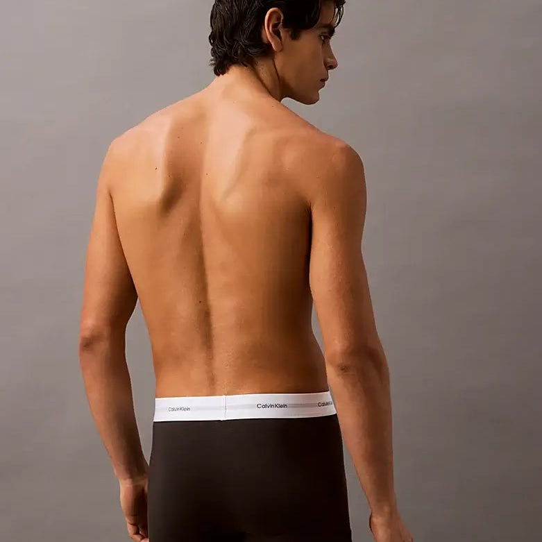 Calvin Klein 3 Pack Trunks – Cotton Modal Stretch Underwear, Black