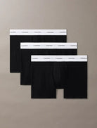 Calvin Klein 3 Pack Boxer Briefs – Cotton Modal Stretch Underwear, Black