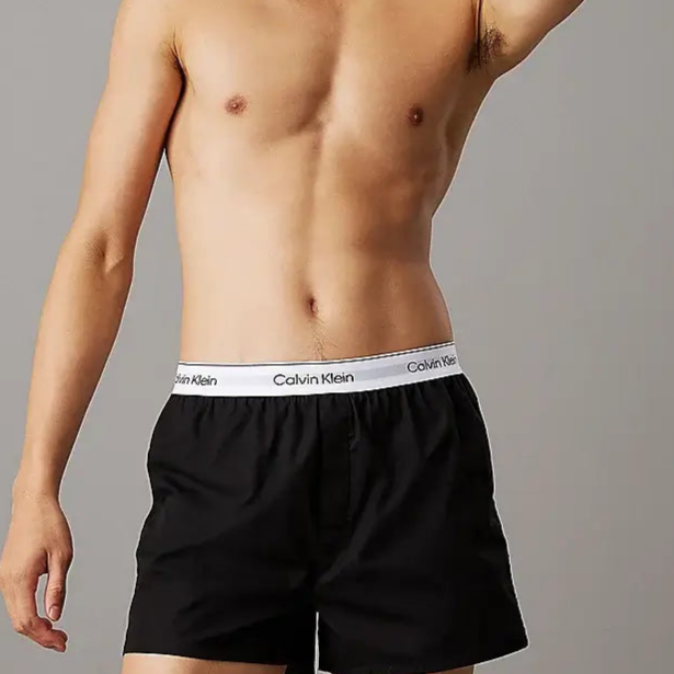 Calvin Klein 3 Pack Slim Fit Boxers - Icon Cotton Stretch, Black / Glacier / Blue