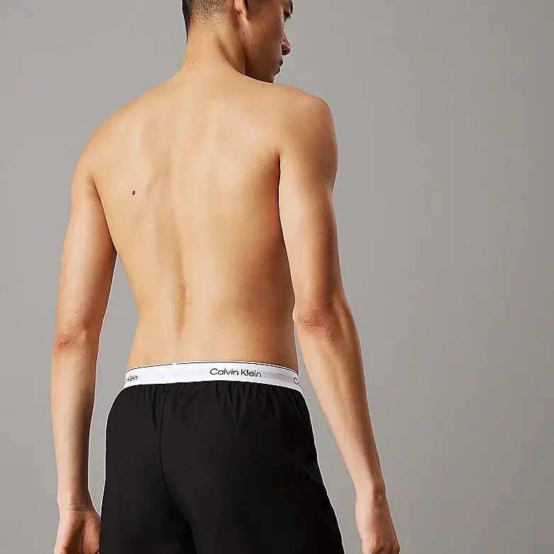 Calvin Klein 3 Pack Slim Fit Boxers - Icon Cotton Stretch, Black / Glacier / Blue