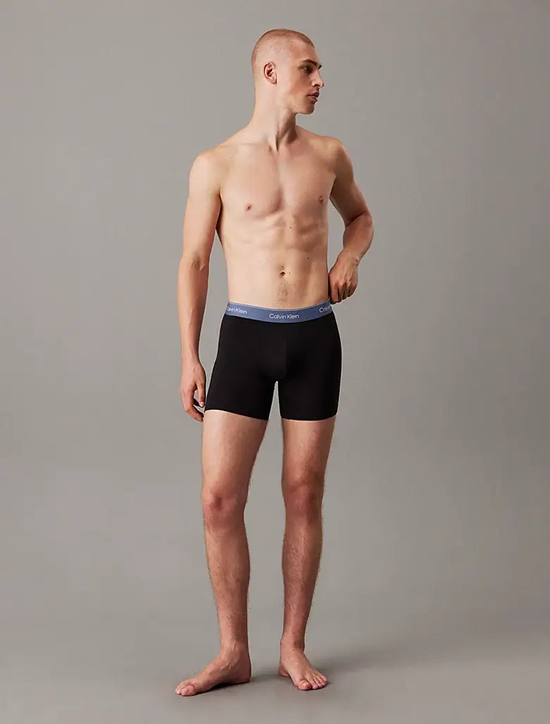 Calvin Klein 5 Pack Boxer Briefs – ICON Cotton Stretch, Black - Multi