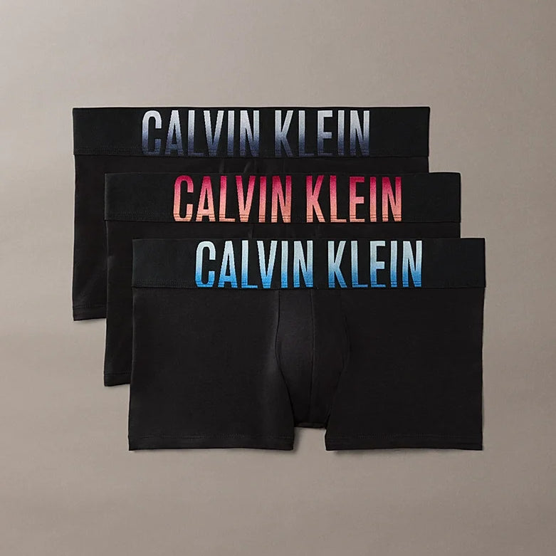 Calvin Klein Intense Power Cotton 3 Pack Trunks Black Multi - pack and product