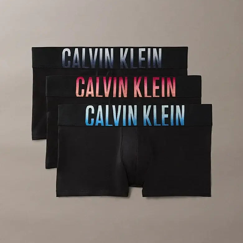 Calvin Klein Intense Power Cotton 3 Pack Trunks Black Multi - pack and product