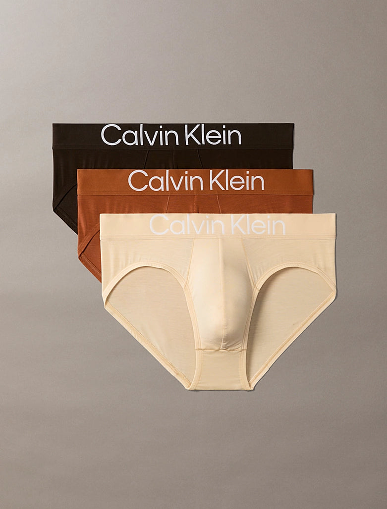 Calvin Klein Ultra Soft Lyocell 3 Pack Hip Briefs 4KO – pack front