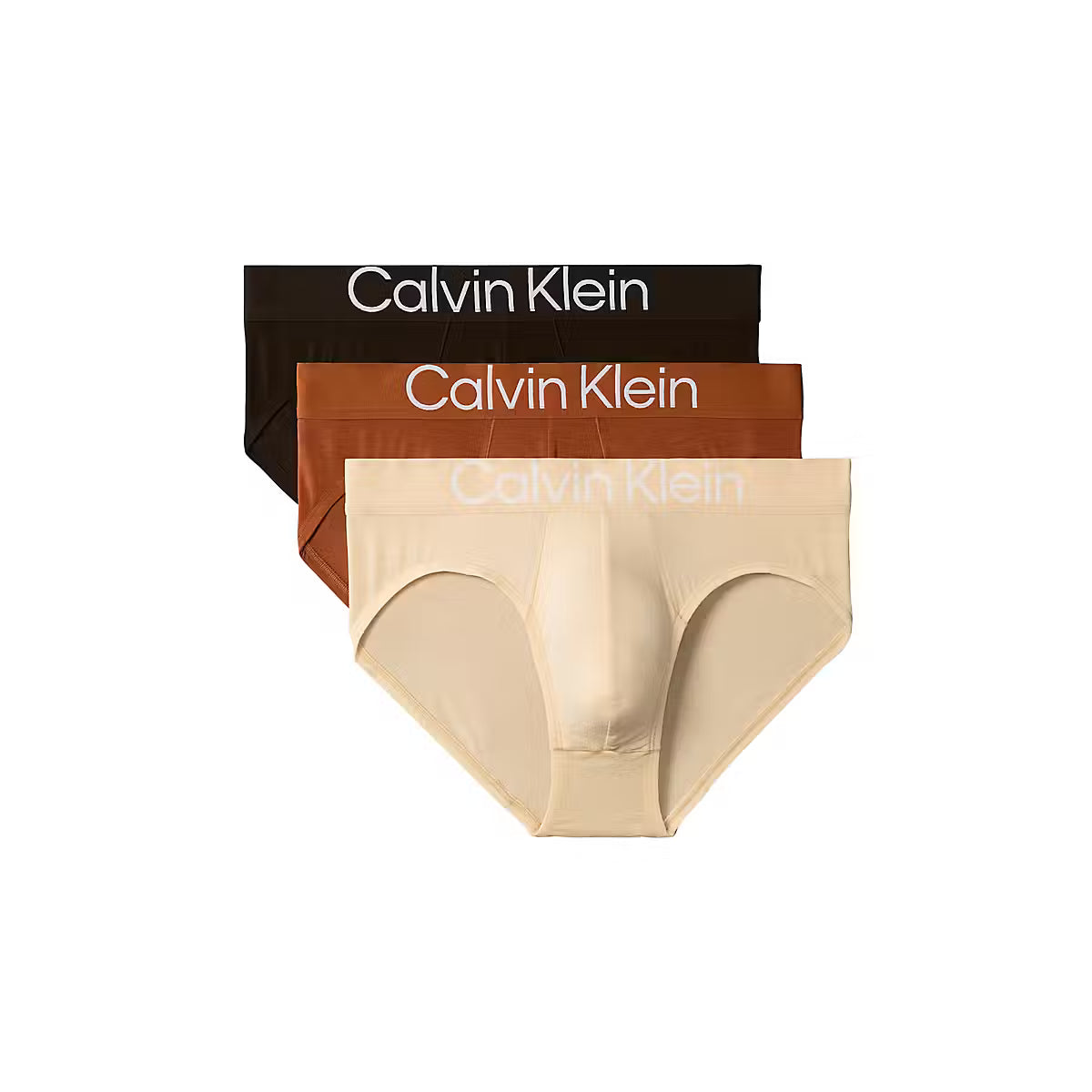 Calvin Klein Ultra Soft Lyocell 3 Pack Hip Briefs, colour 4KO – front product image