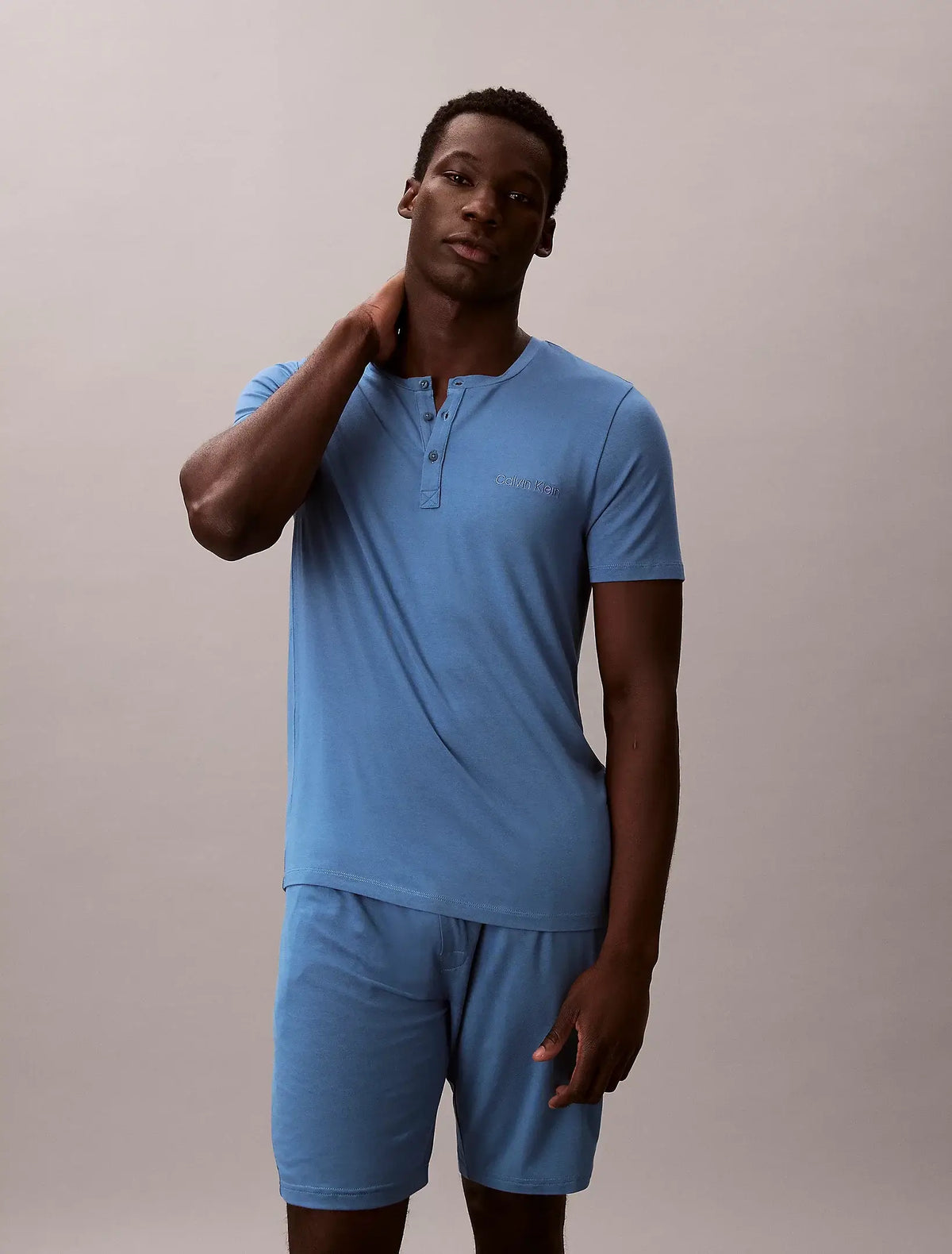 Calvin Klein Ultra Soft Modal Henley Pyjama T-Shirt – Breathable Stretch Loungewear