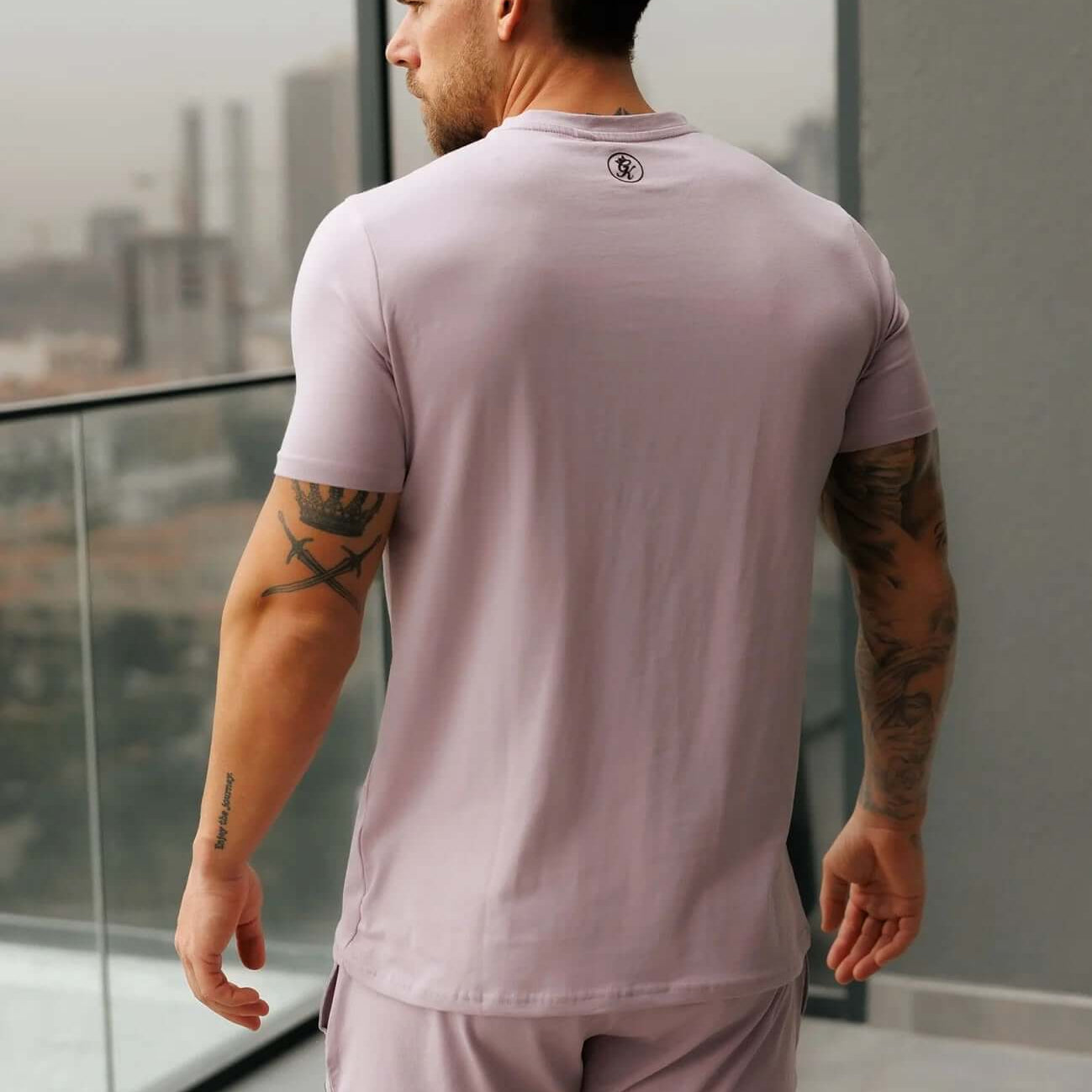 Gym King Pro Logo V2 Jersey Tee - Lilac Smoke