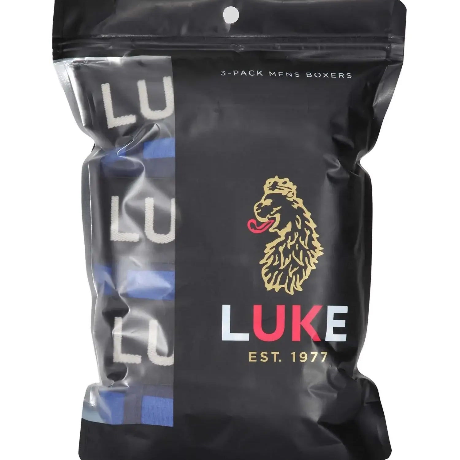 Luke NITER Soft Cotton Trunk Boxers 3 Pack - Navy Stripes