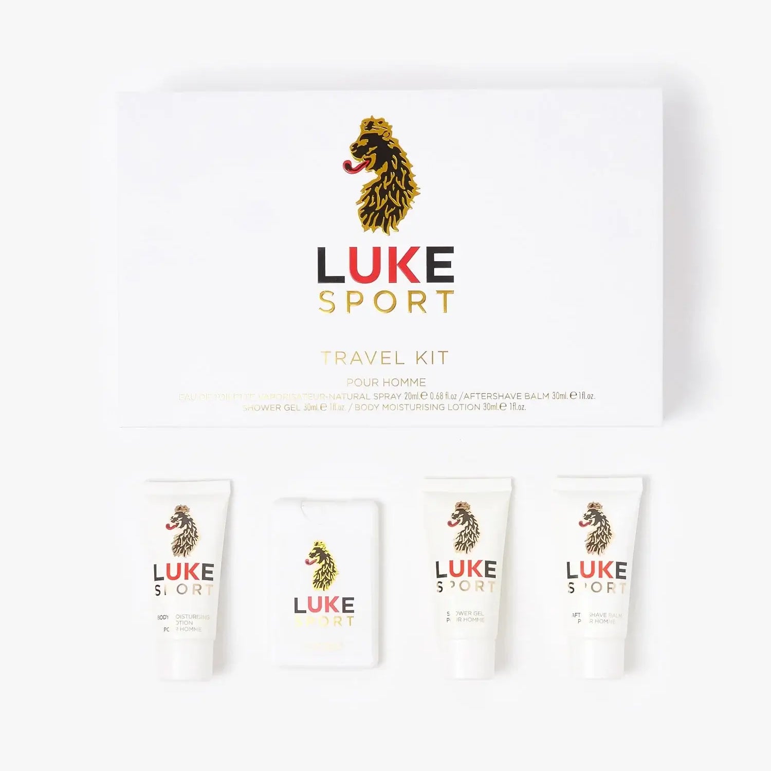 LUKE Sport 4-Piece Travel Set | Men’s Grooming & Fragrance Kit
