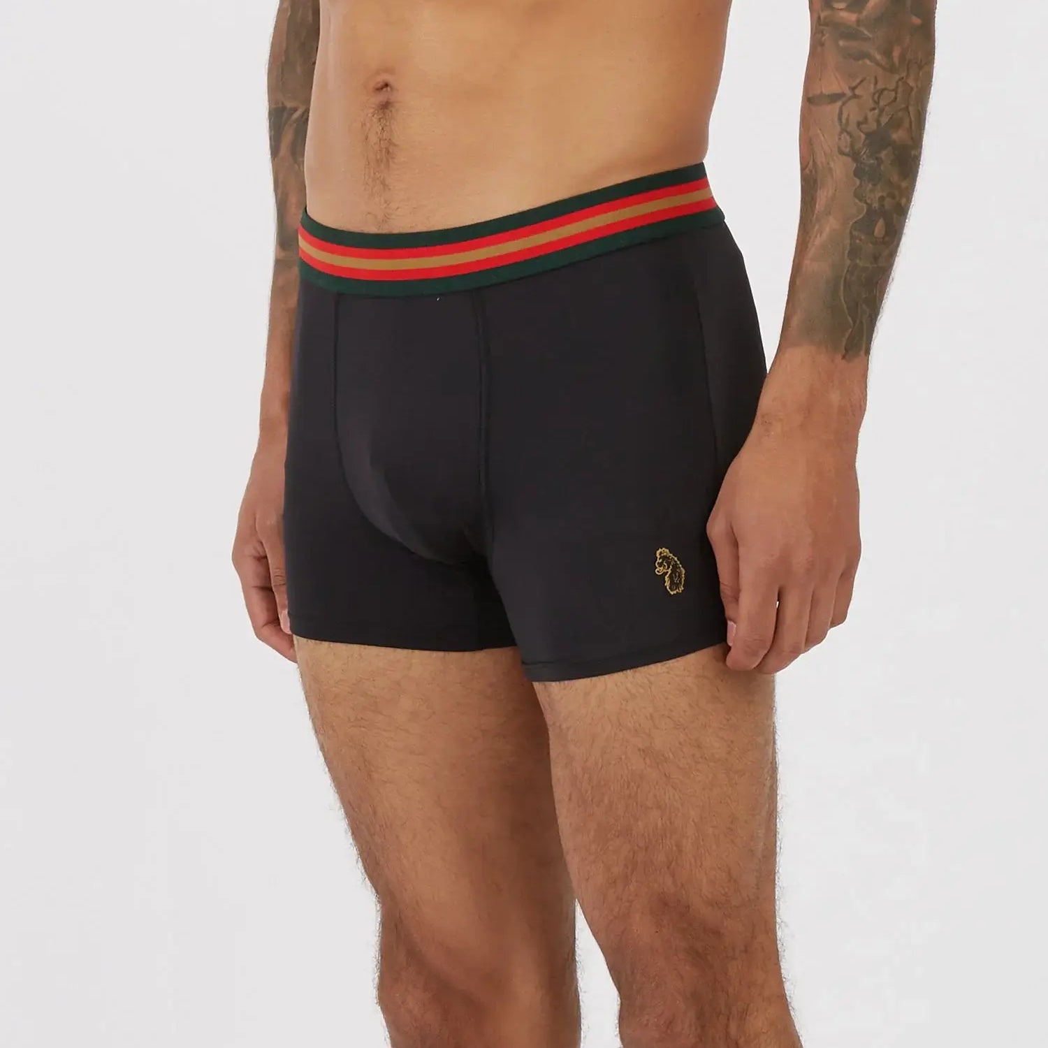 Luke Bronx 3 Pack Bronx Boxers - Black