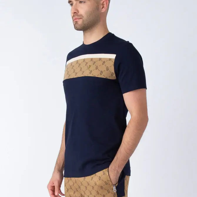 Luke 1977 Lions Den T-Shirt - Dark Navy / Caramel