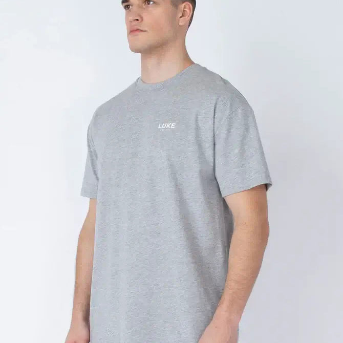 Luke 1977 Exquisite Relaxed Fit T-Shirt - Mid Marl Grey