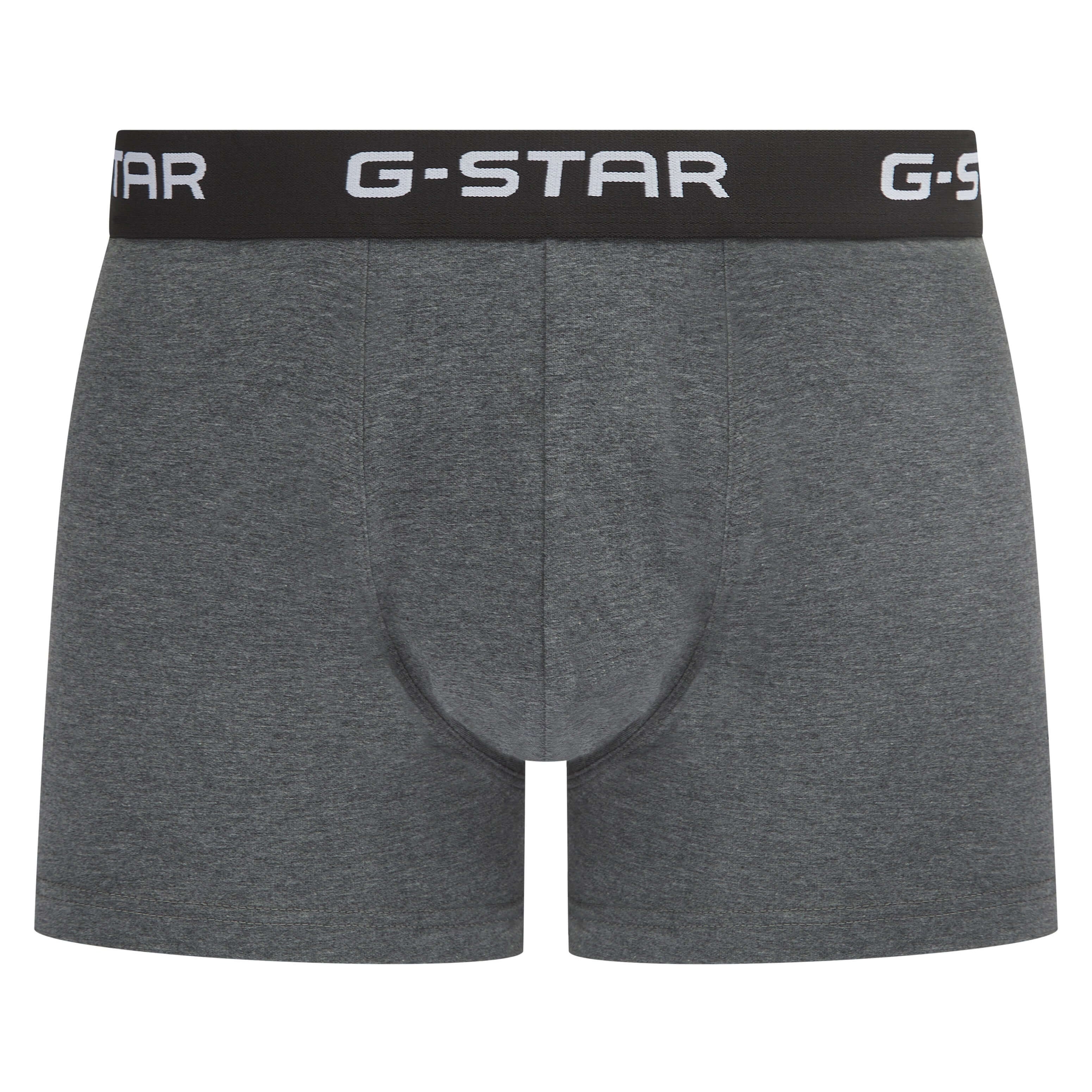 G-Star Men’s 5 Pack Cotton Stretch Trunks – Black, Navy, White & Grey