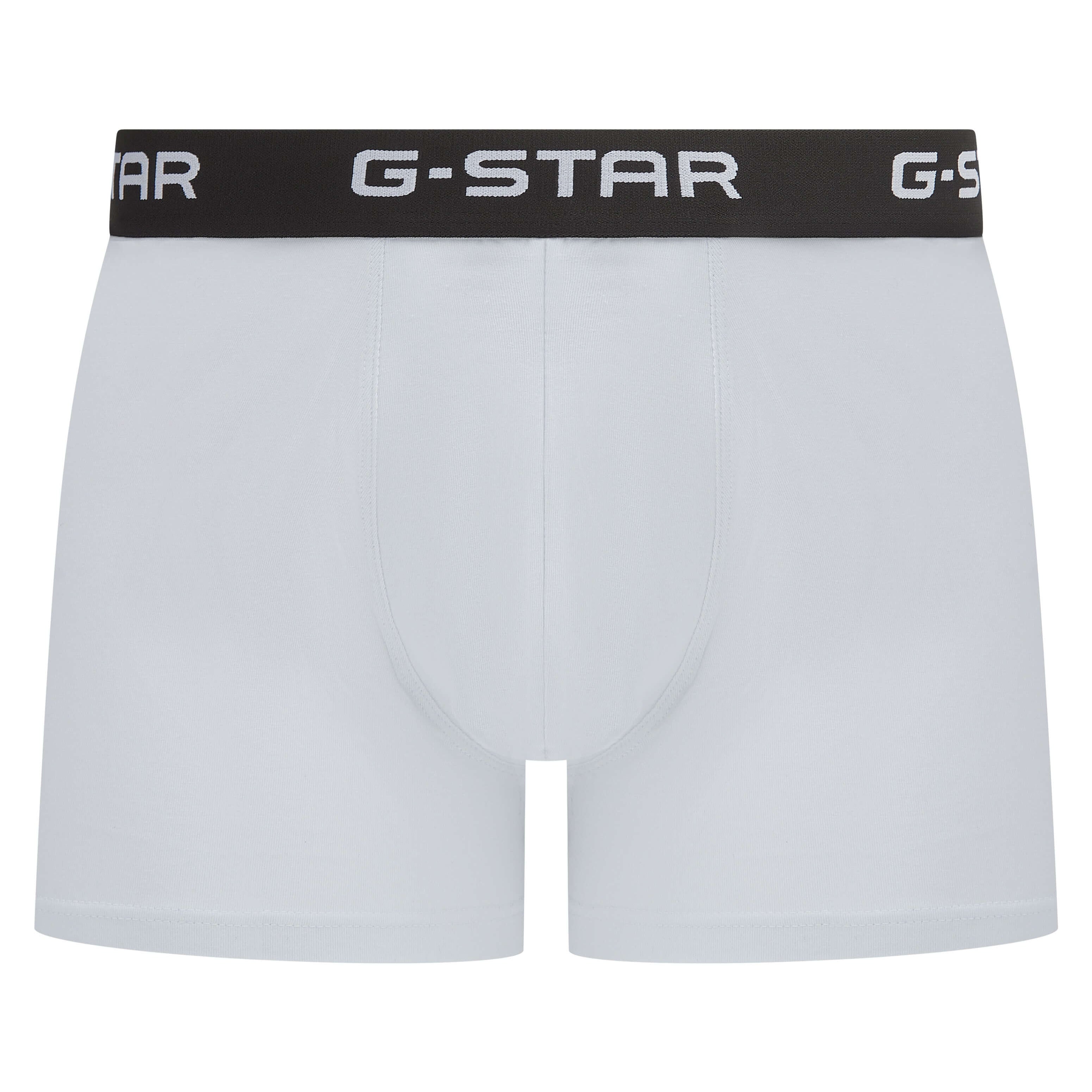 G-Star Men’s 5 Pack Cotton Stretch Trunks – Black, Navy, White & Grey