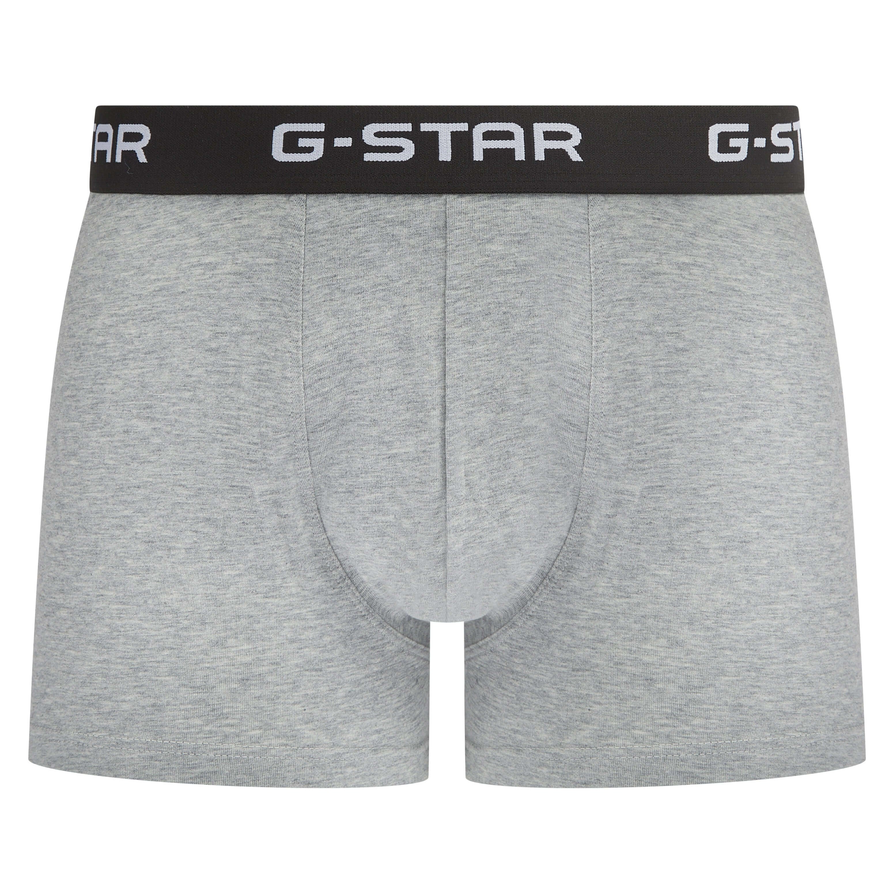 G-Star Men’s 5 Pack Cotton Stretch Trunks – Black, Navy, White & Grey