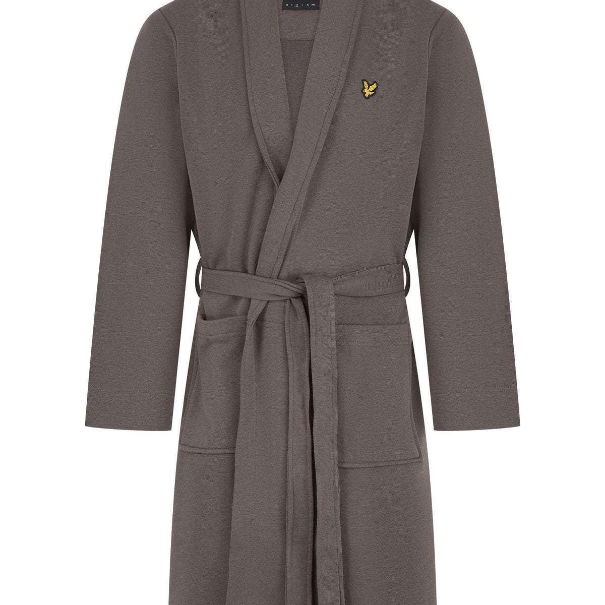 Lyle & Scott Matthew Fleece Dressing Gown Granite Grey - Image 1
