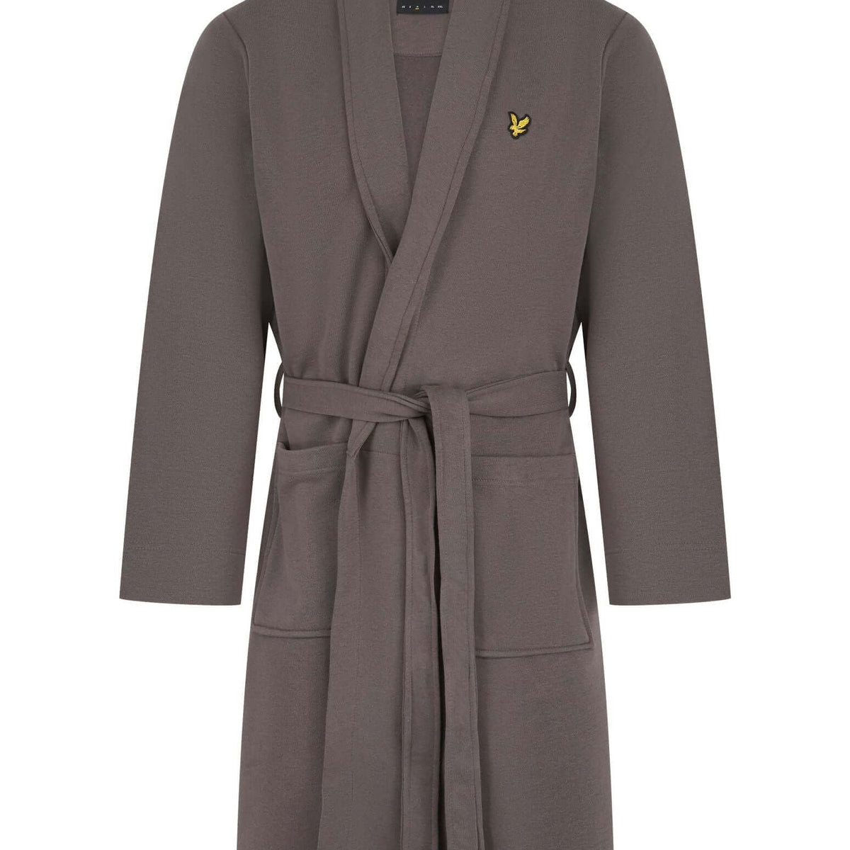 Lyle & Scott Matthew Fleece Dressing Gown Granite Grey - Image 1