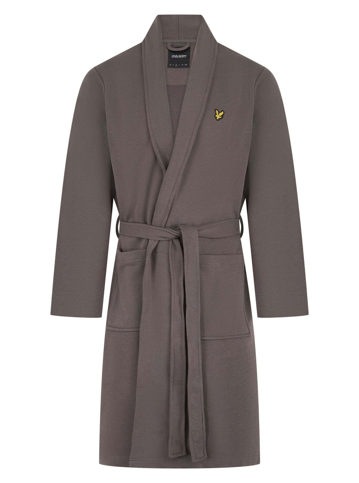 Lyle & Scott Matthew Fleece Dressing Gown Granite Grey - Image 1